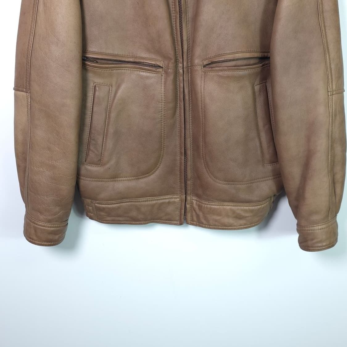 GARCIA 리얼 양털 무스탕 스타일 가죽 자켓 M 상품이미지4