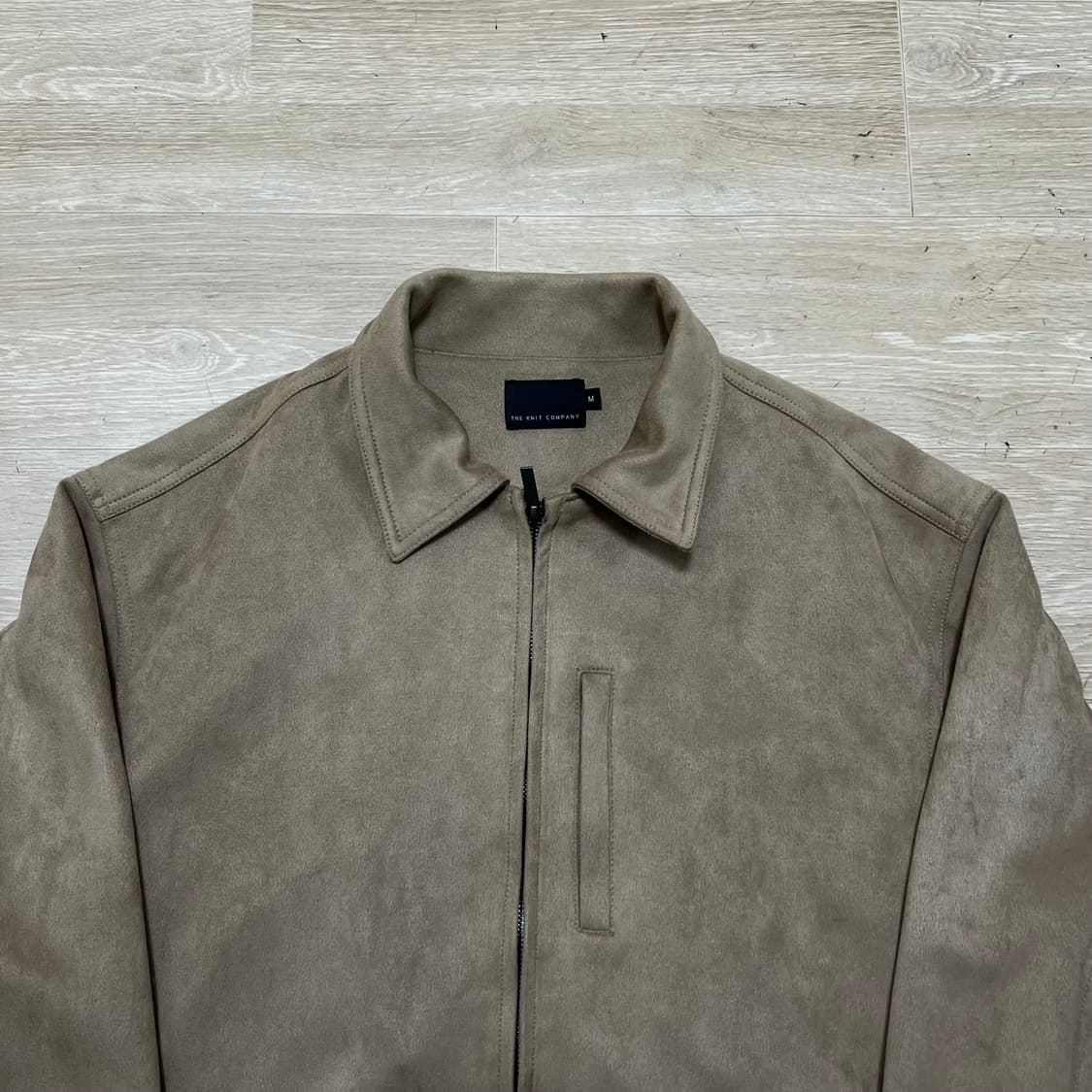 더니트컴퍼니 스웨이드 가죽 블루종 자켓 [베이지] M/95 상품이미지2