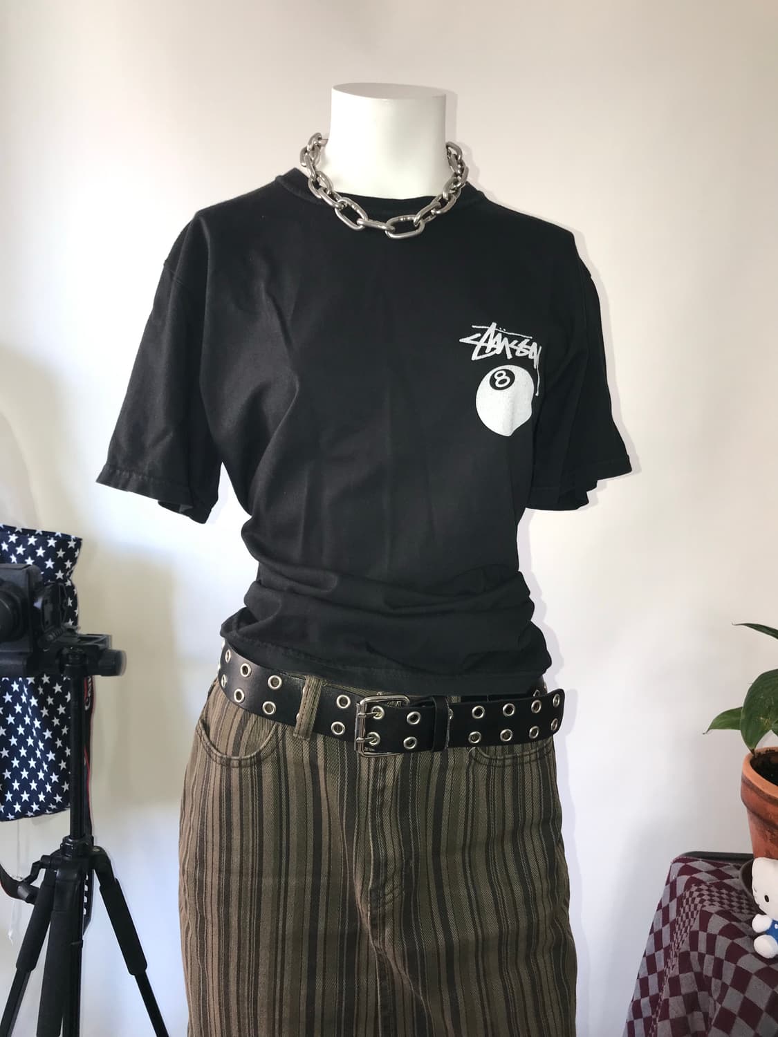 STUSSY 8-Ball Printing T-shirts Black 상품이미지3