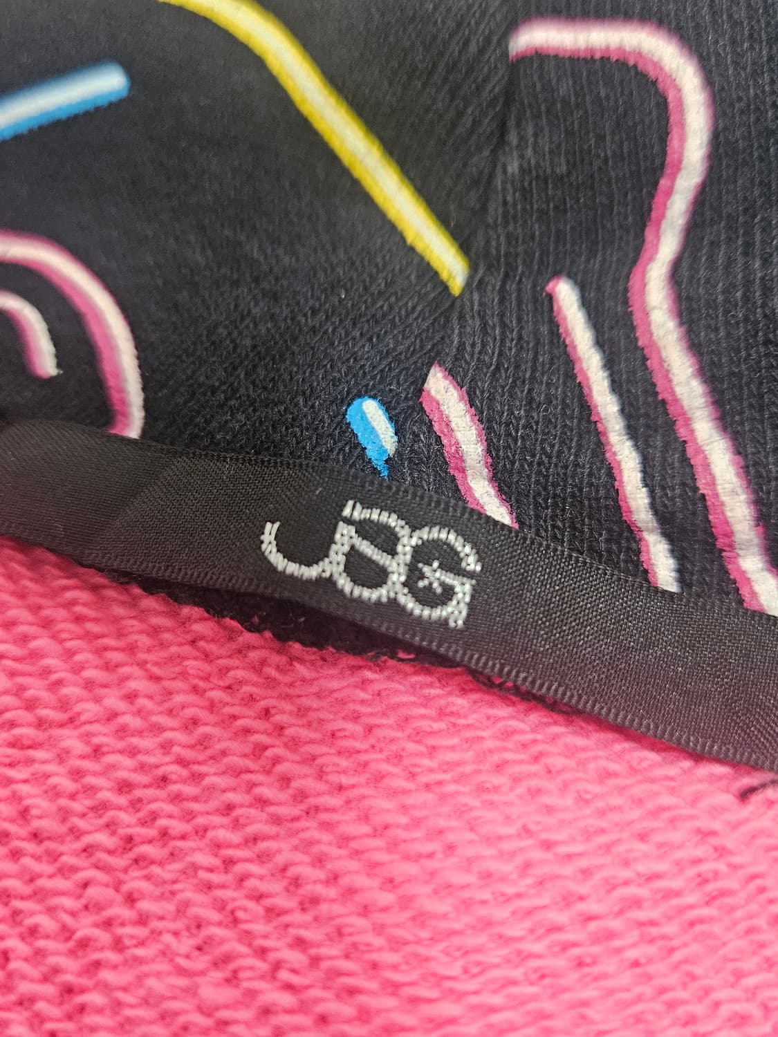 해골 & 별 패턴 후드집업 핑크 스트라이프 jsg 씬키드 상품이미지4