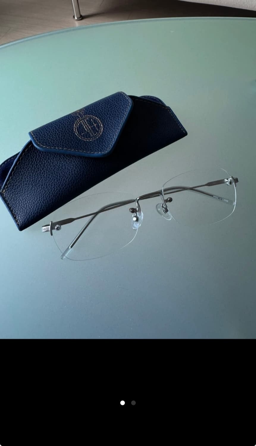 긱타 무테 안경 새컨디션 상품이미지1