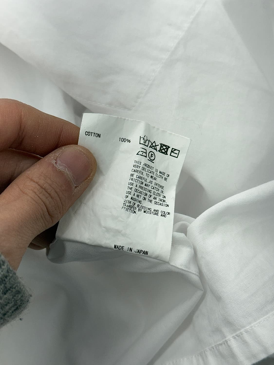 컬러 만다린 화이트 오버 사이즈드 히든 버튼 셔츠 상품이미지9