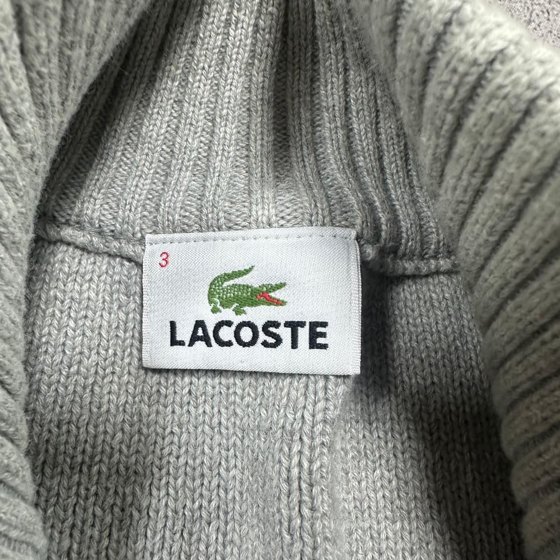 ✨ (바배) 라코스테 니트 집업  상품이미지3