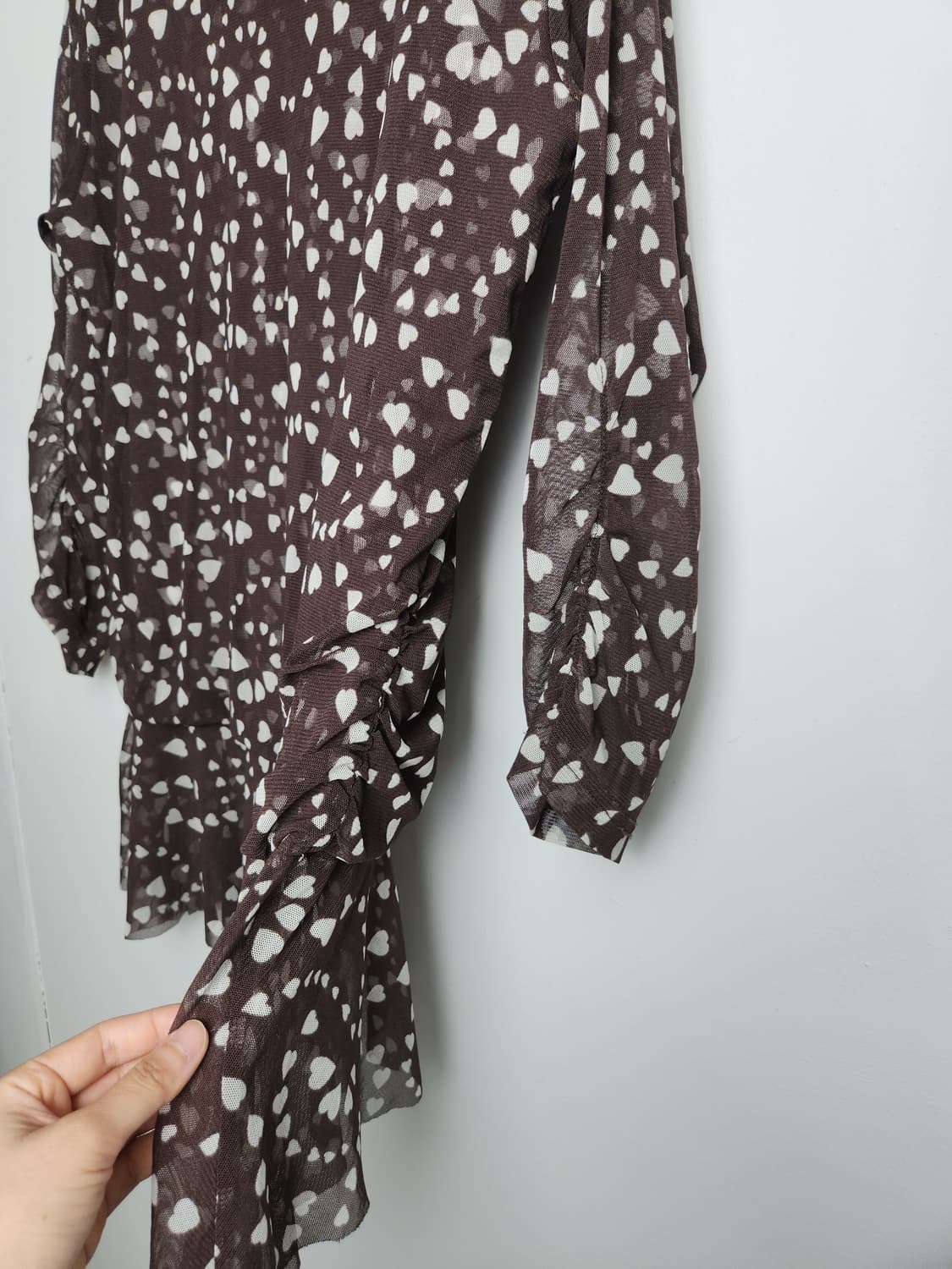 메쉬 하트 롱슬리브 탑 상품이미지6