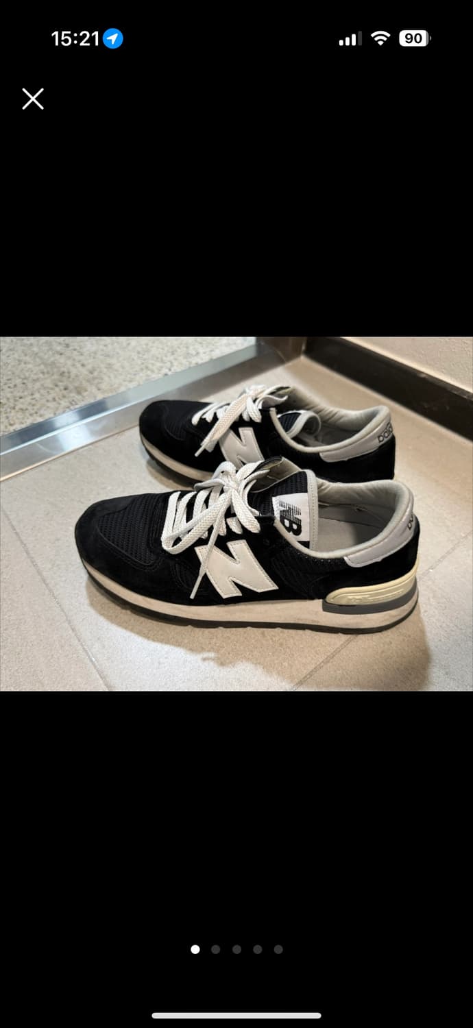 뉴발란스 990v1 메이드 인 USA 블랙 상품이미지1