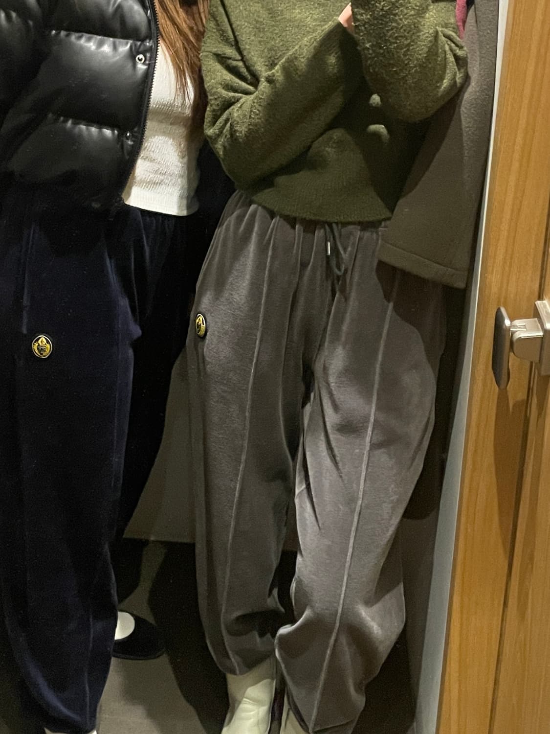 헤리티지플로스 벨루어 와펜 조거팬츠 그레이 상품이미지8