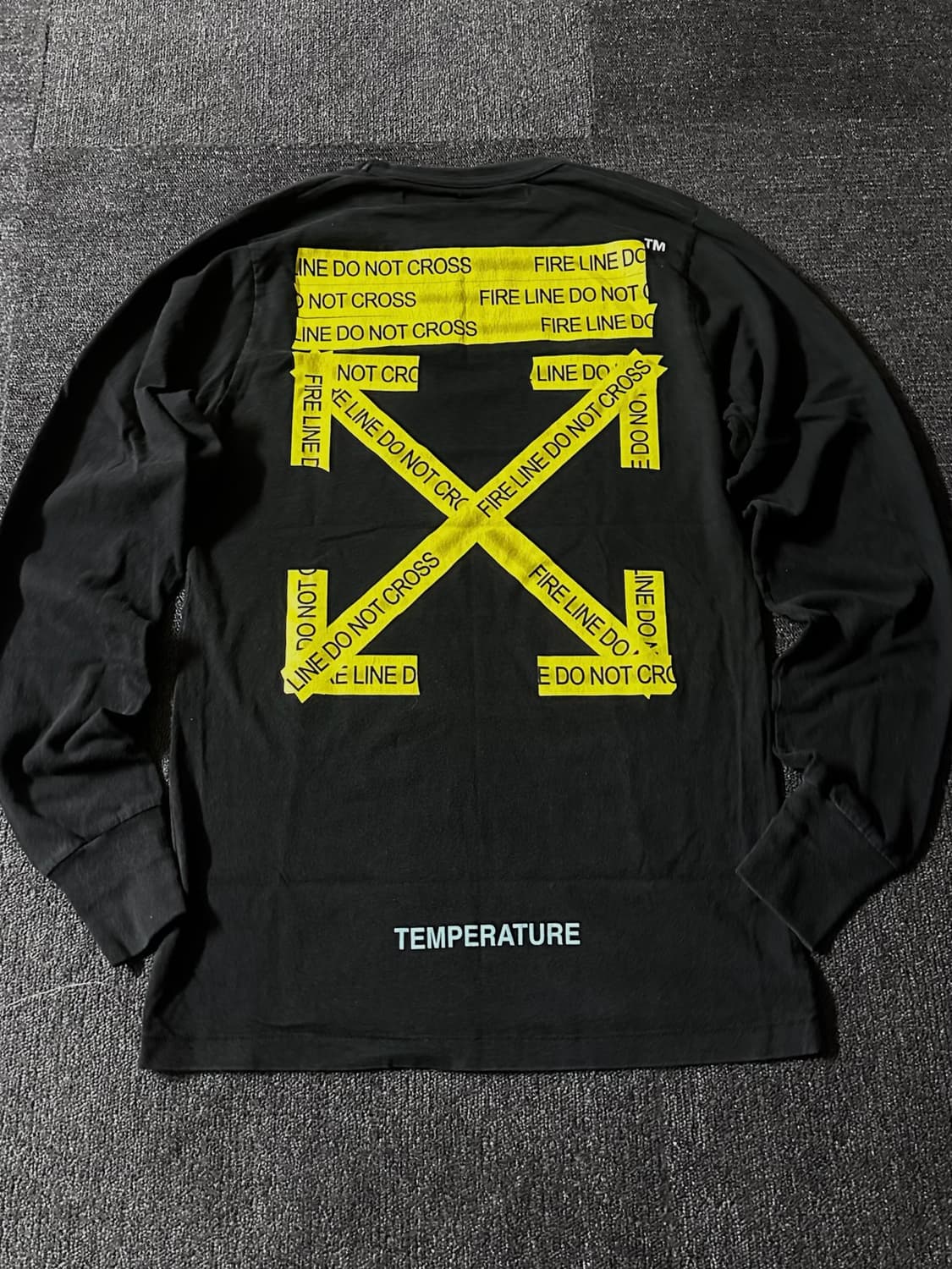 오프화이트 SS18 Temperature  컬렉션  슬리브 상품이미지1
