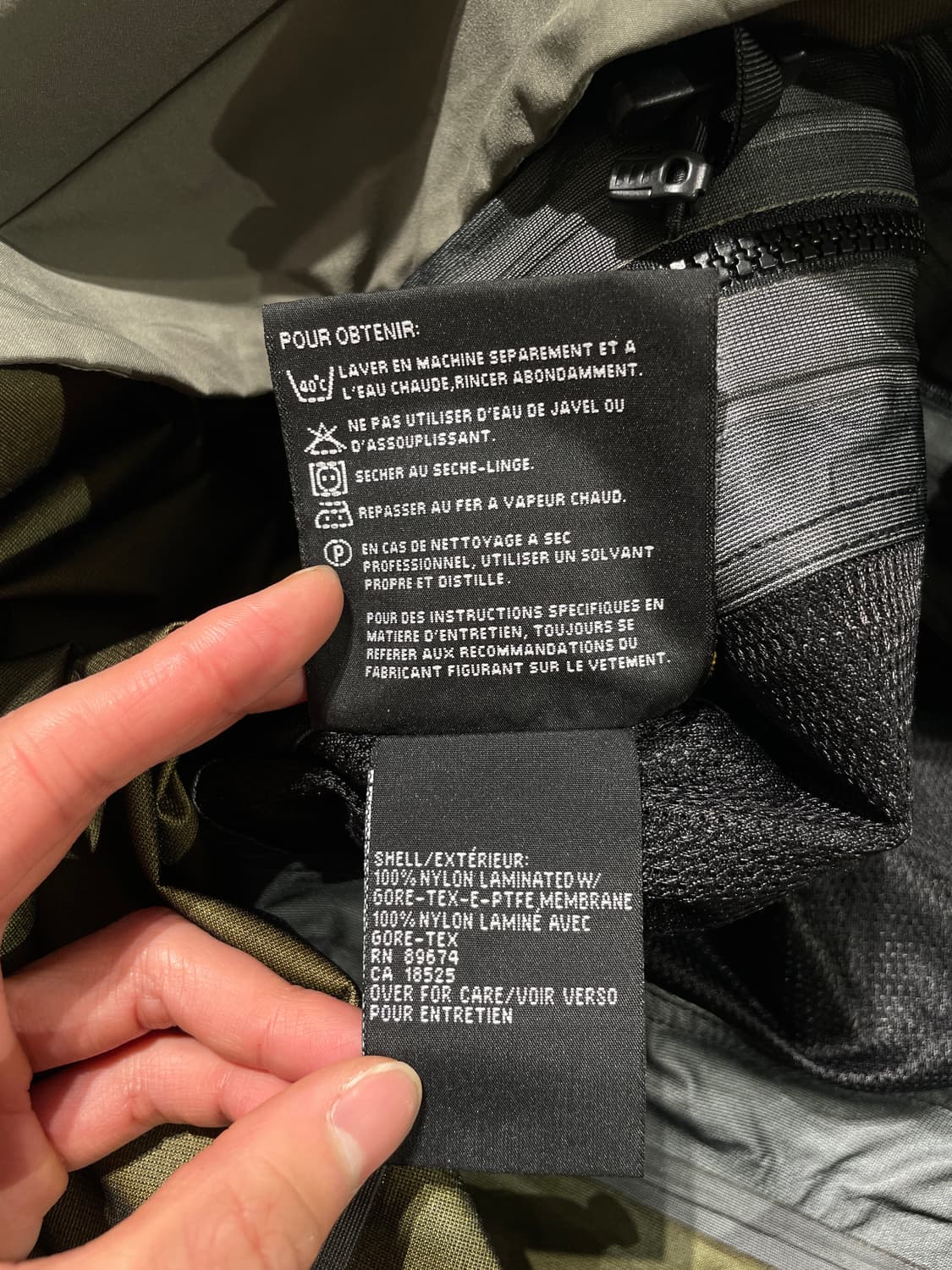 마운틴 하드웨어 카키 고어텍스 벤틸레이션 나일론 자켓 상품이미지9