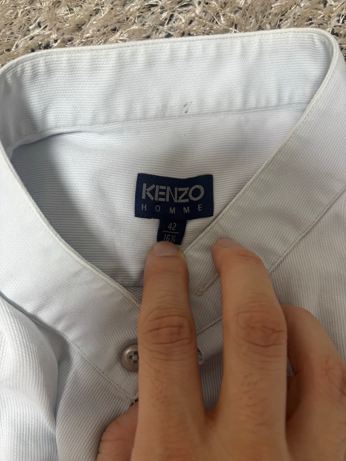 일제 KENZO HOMME 차이나카라 셔츠 사이즈 105 상품이미지4