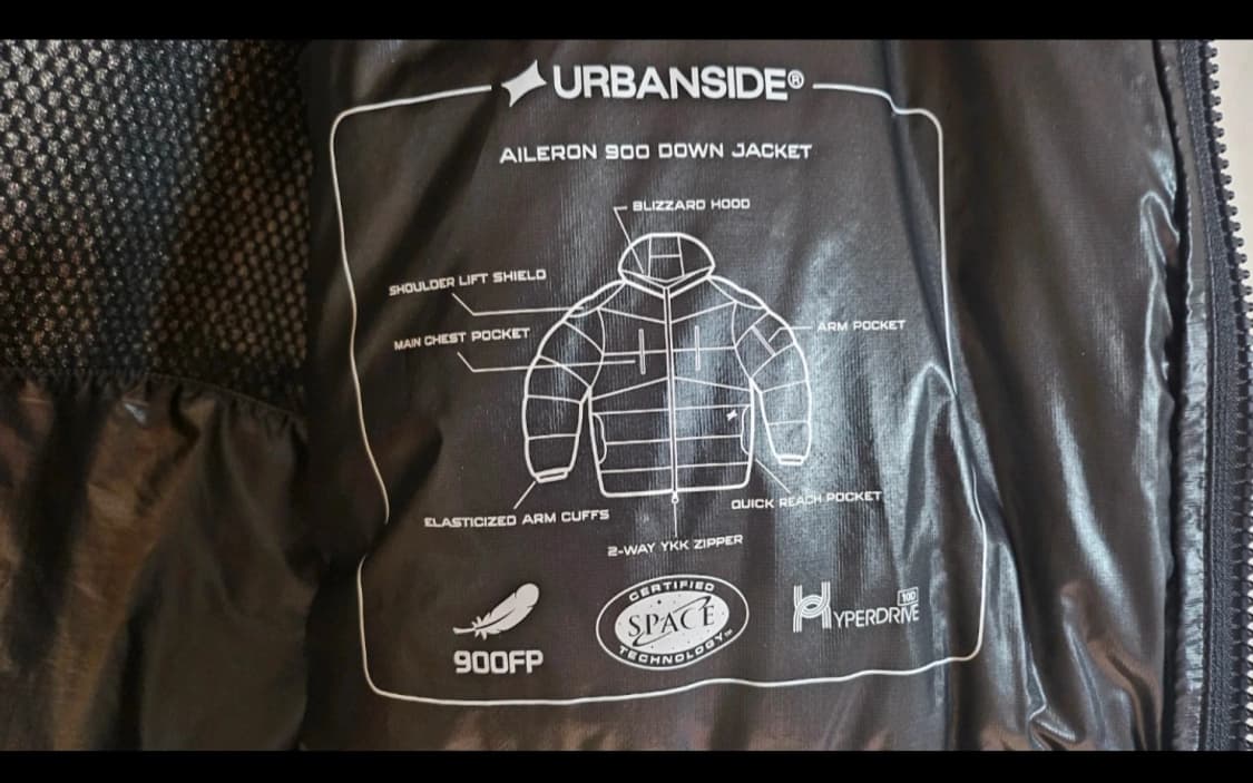 어반사이드 에일러론 900울트라라이트 다운재킷 L 상품이미지4