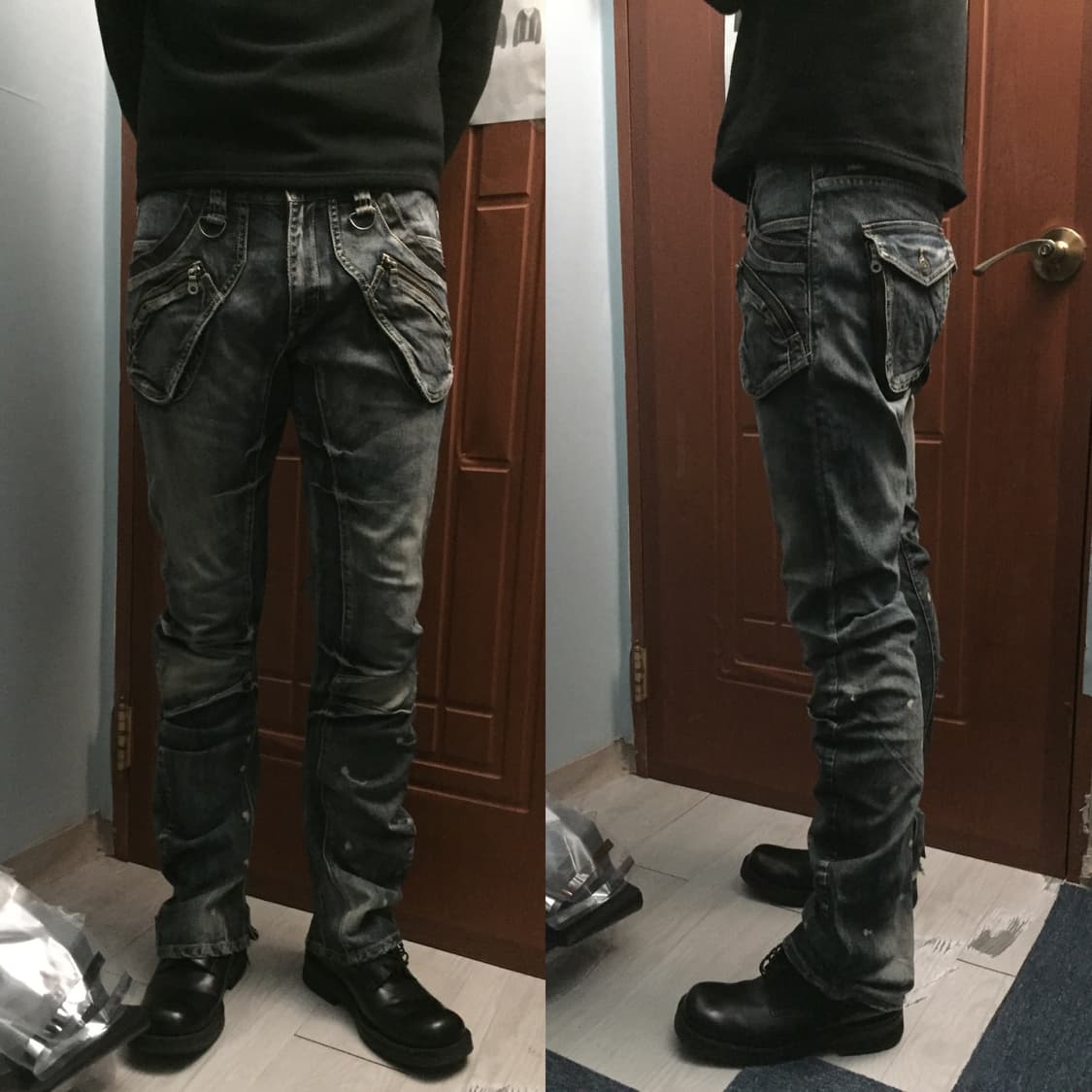 PPFM 커브드 데님 팬츠 상품이미지1