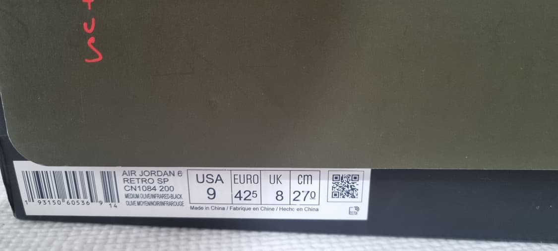나이키 에어조던 6 트래비스 스캇 올리브 270 상품이미지8