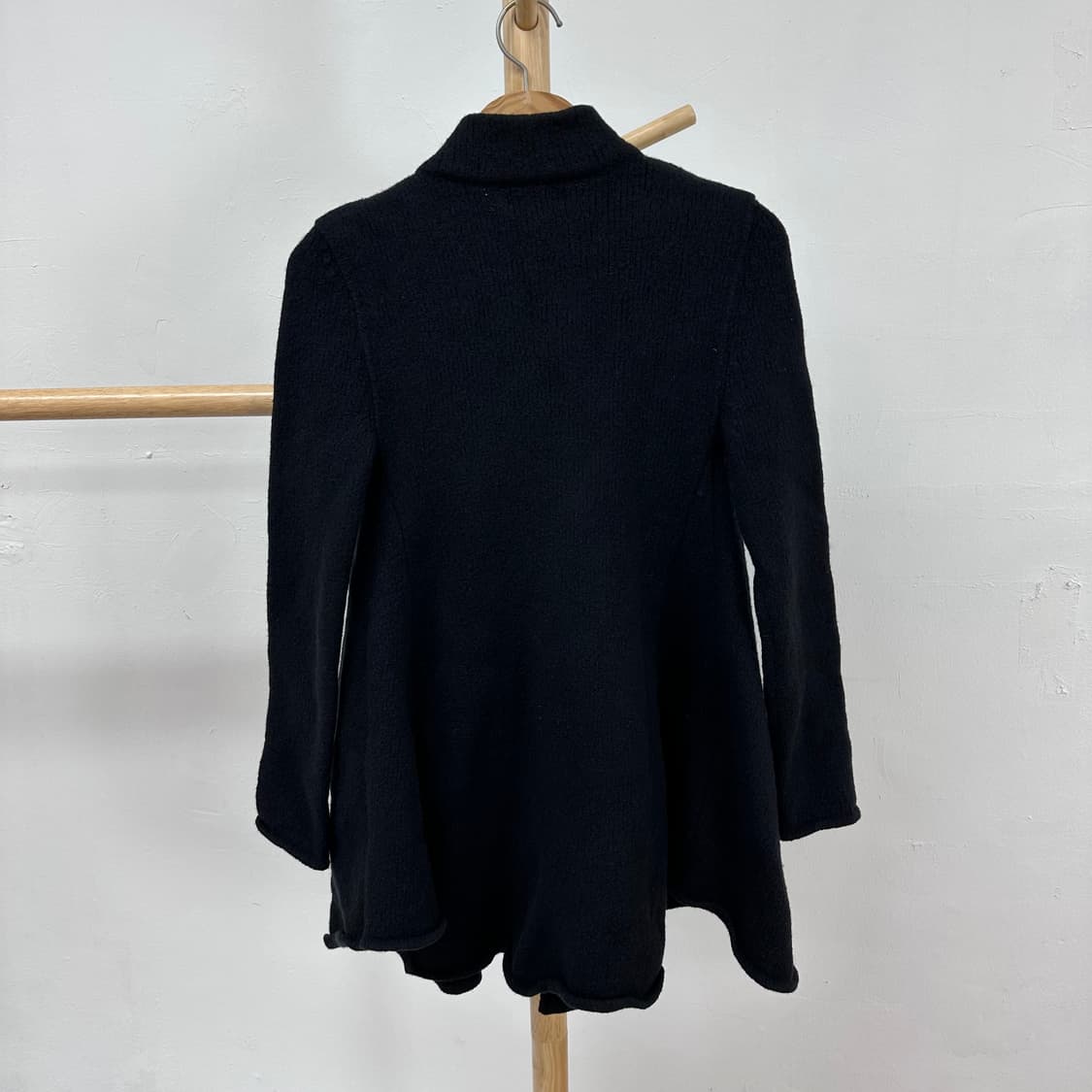 TIME 포스트모던 울 니트 하이넥 코트 FREE (90) J23 상품이미지7