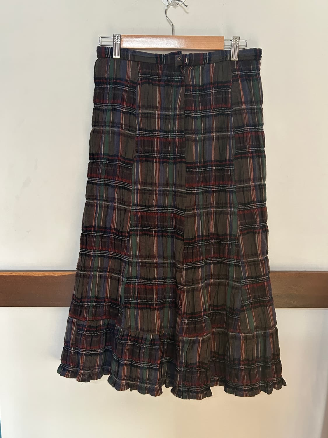 플리츠 체크 롱스커트  상품이미지6