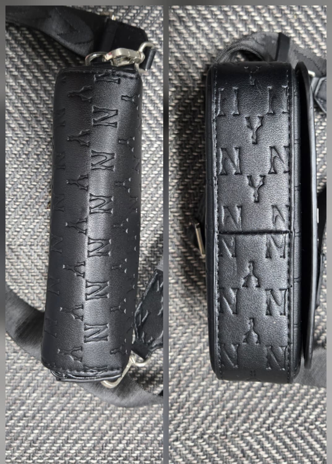 MLB 모노그램 후디백 뉴욕양키스 블랙 미니 크로스백 상품이미지4