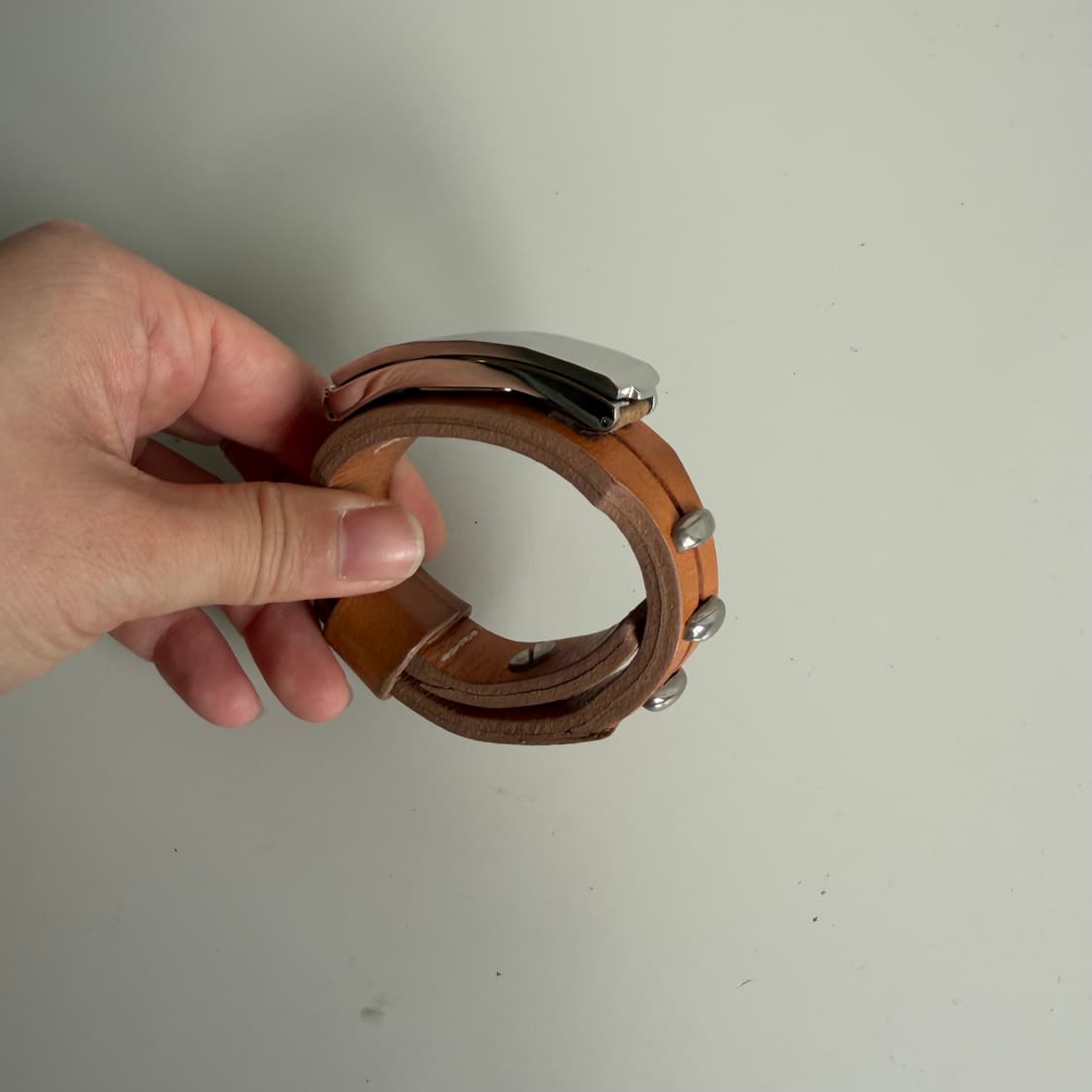 00s 장폴고티에 레더 스트랩 오픈형 손목 시계 상품이미지3