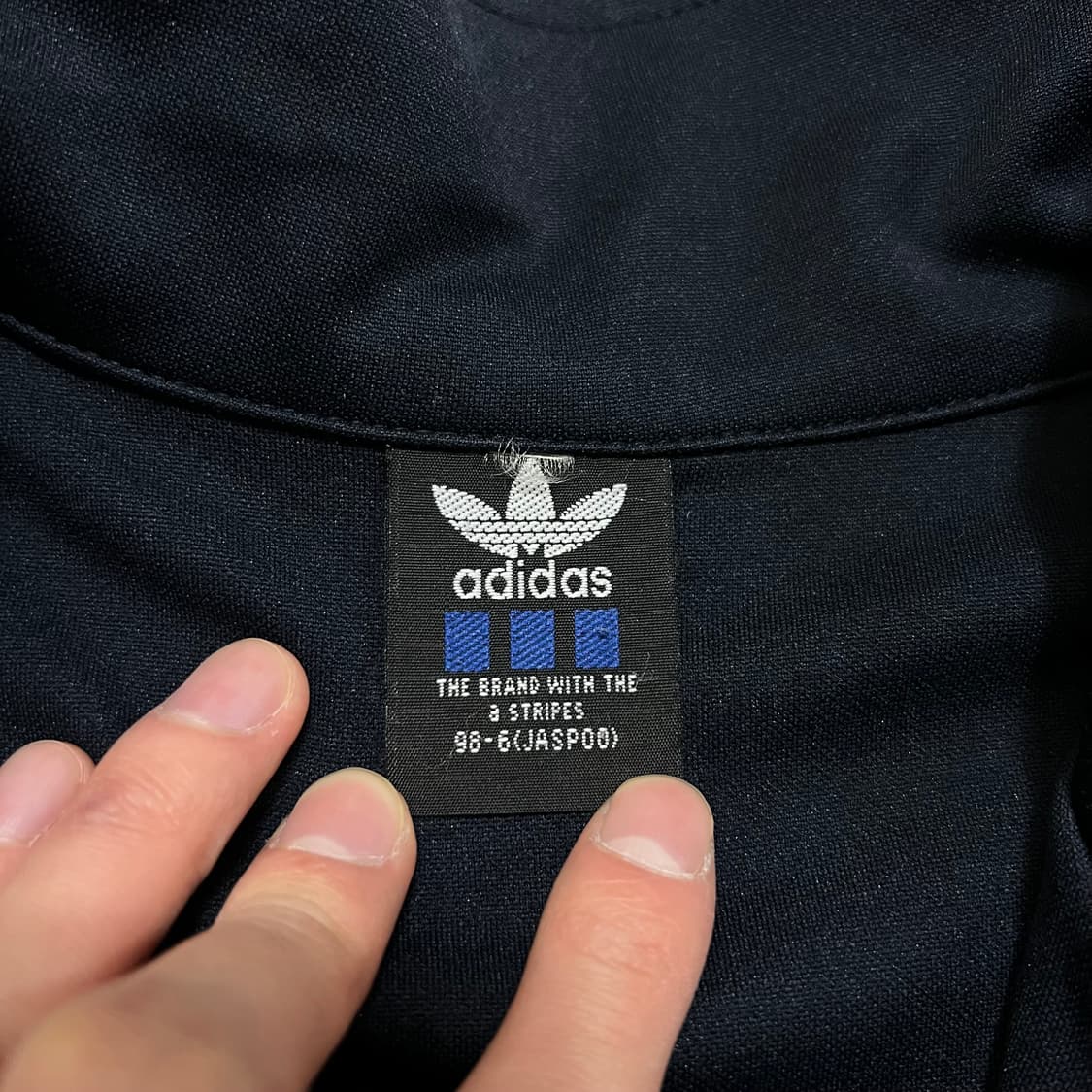 아디다스 사이드라인 삼선 로고 져지 트랙탑 집업자켓 [블랙]M/95 상품이미지5