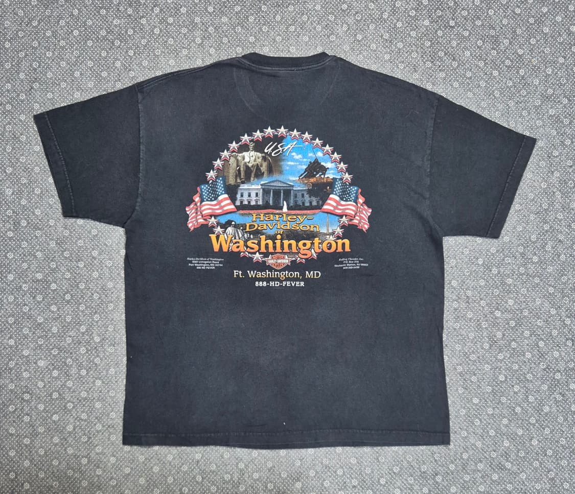[XL]00s US made 할리데이비슨 워싱턴 -932 상품이미지4