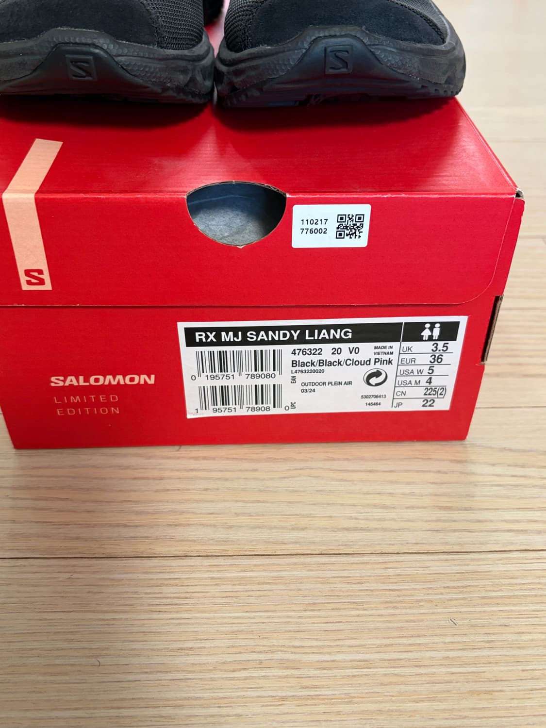 살로몬 x 샌디리앙 RX 메리 제인 블랙 220 상품이미지5