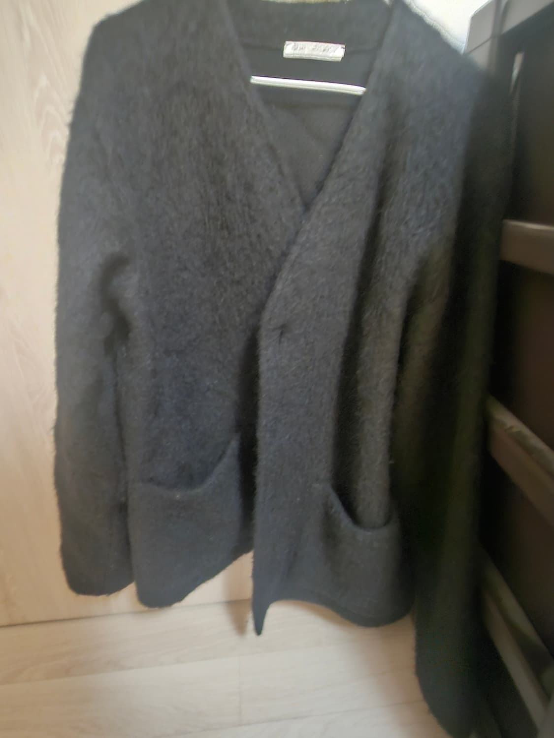 [46] 아워레가시 모헤어 가디건 블랙 상품이미지2