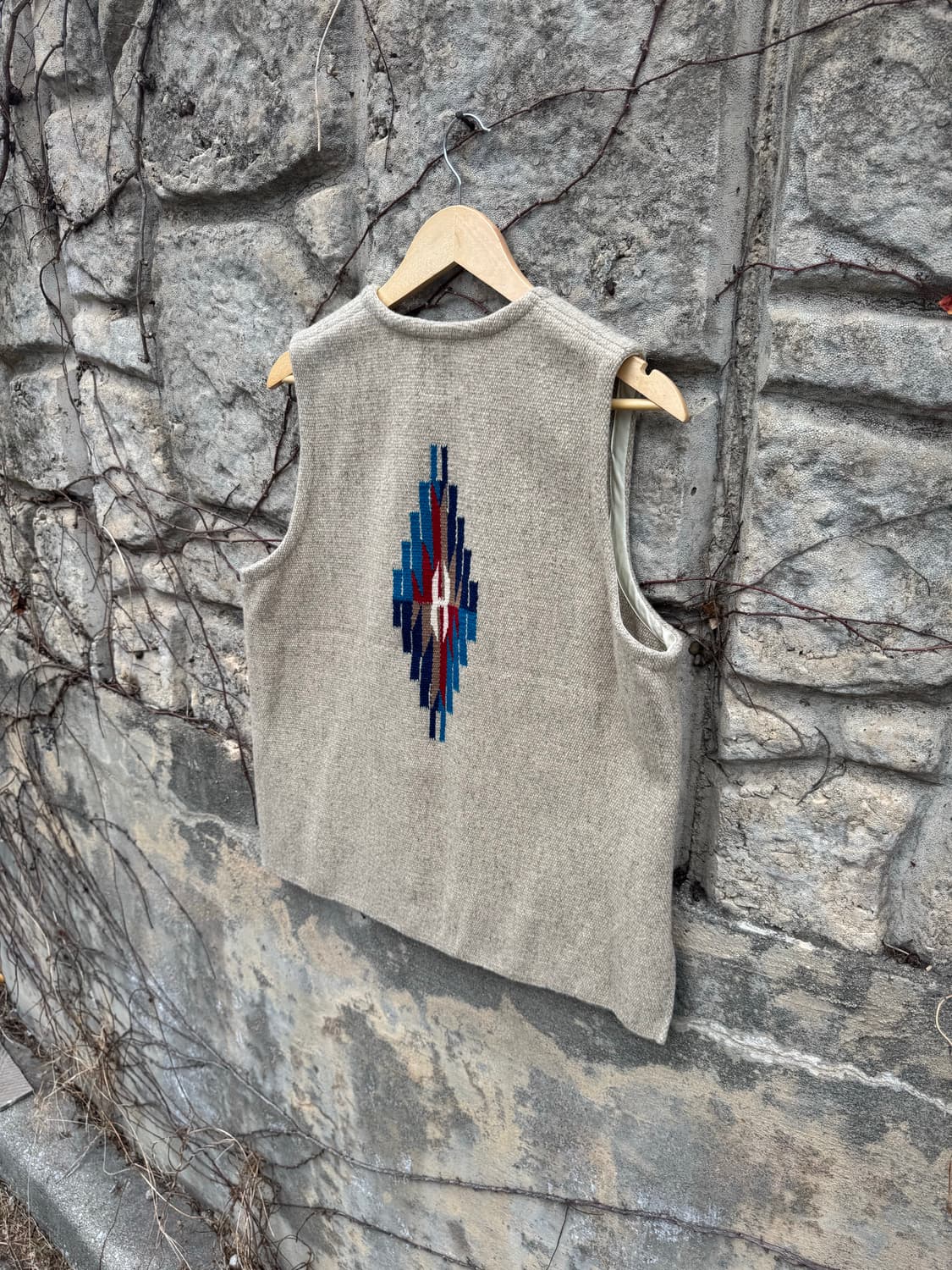 오르테가 핸드 우븐 울 네이티브 웨스턴 치마요 베스트 조끼 42 상품이미지4