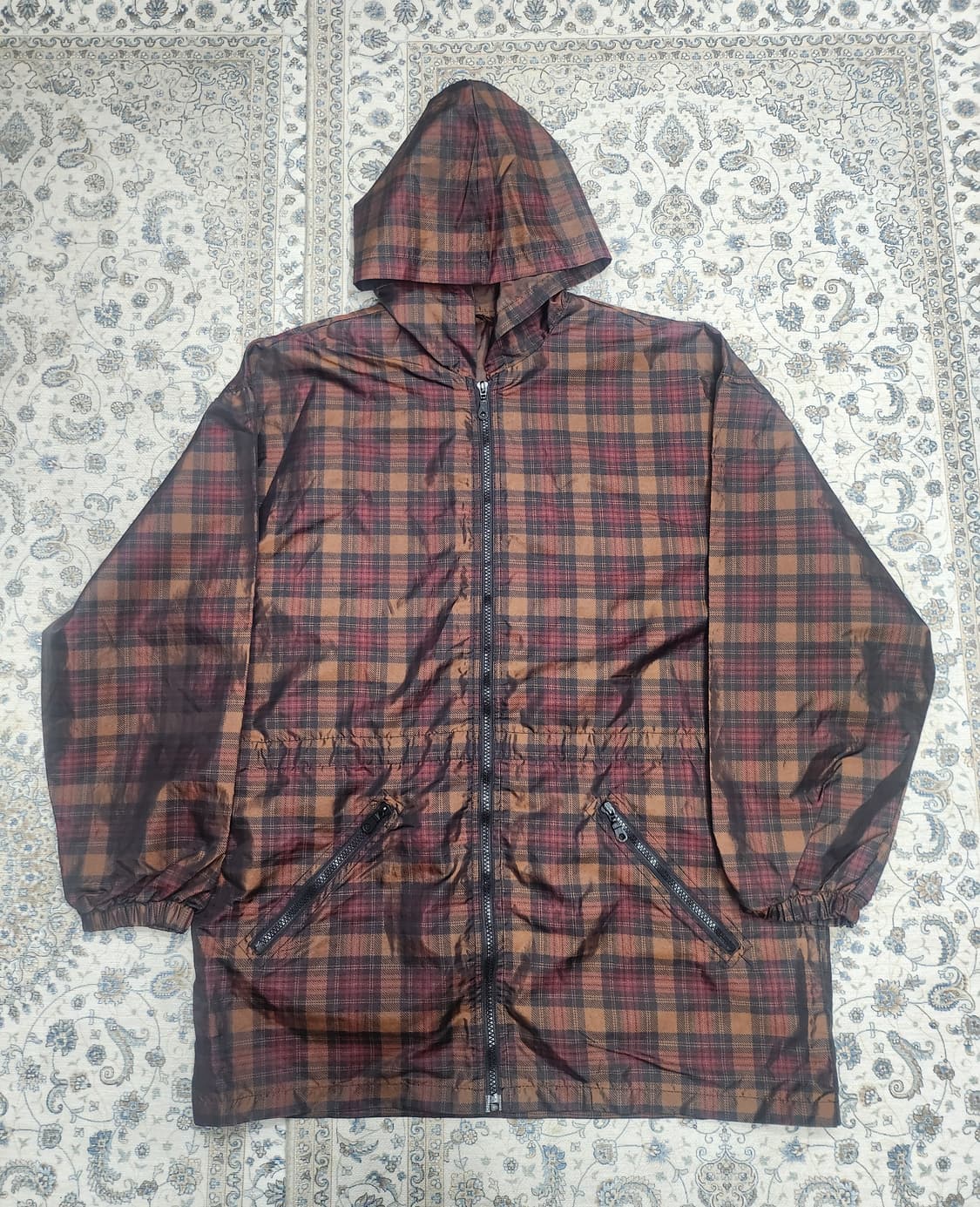 shedrain 체크 바람막이 자켓 S-M (100-105) 상품이미지1