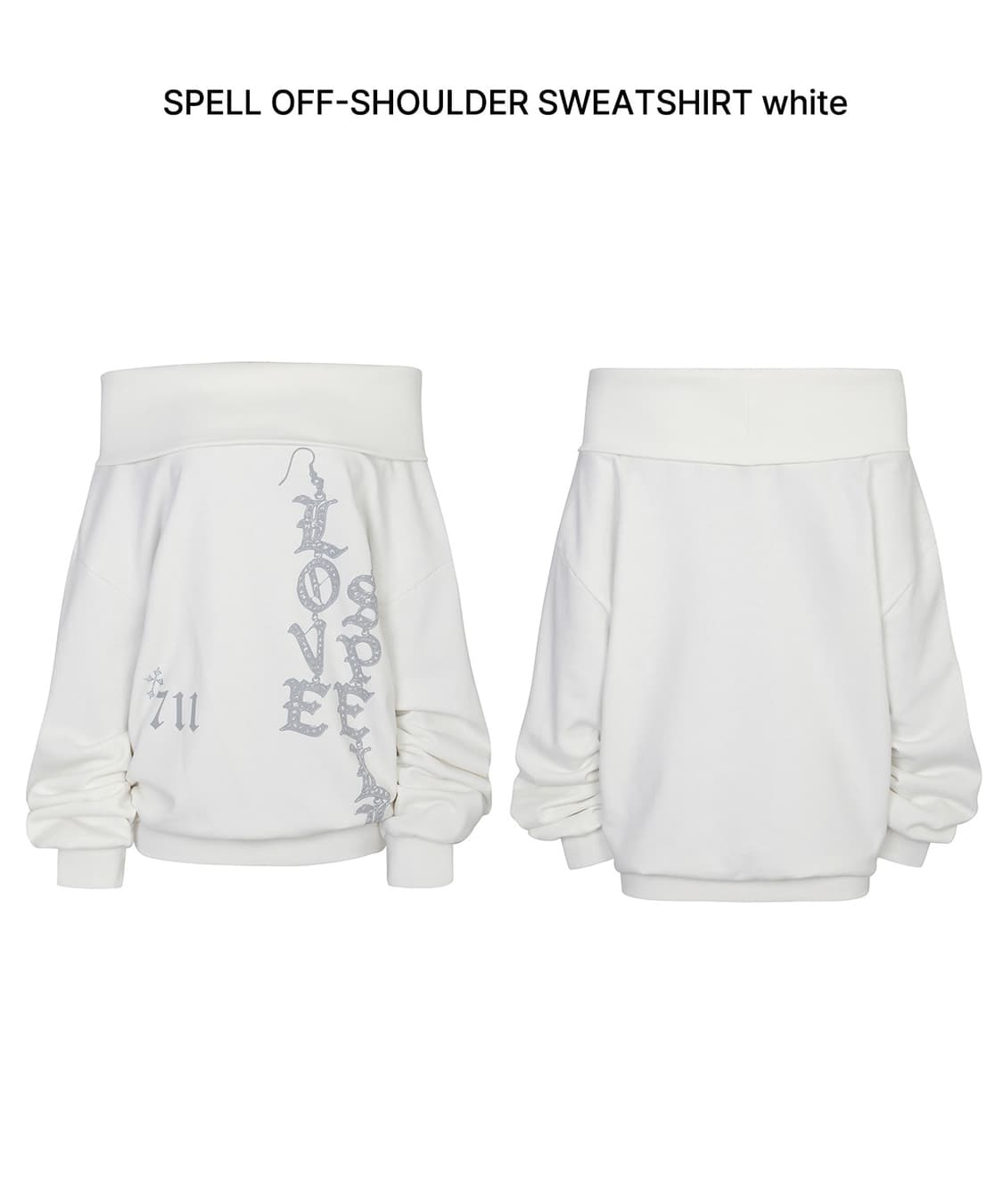 페인오어플레져 오프숄더 스웻셔츠  상품이미지4