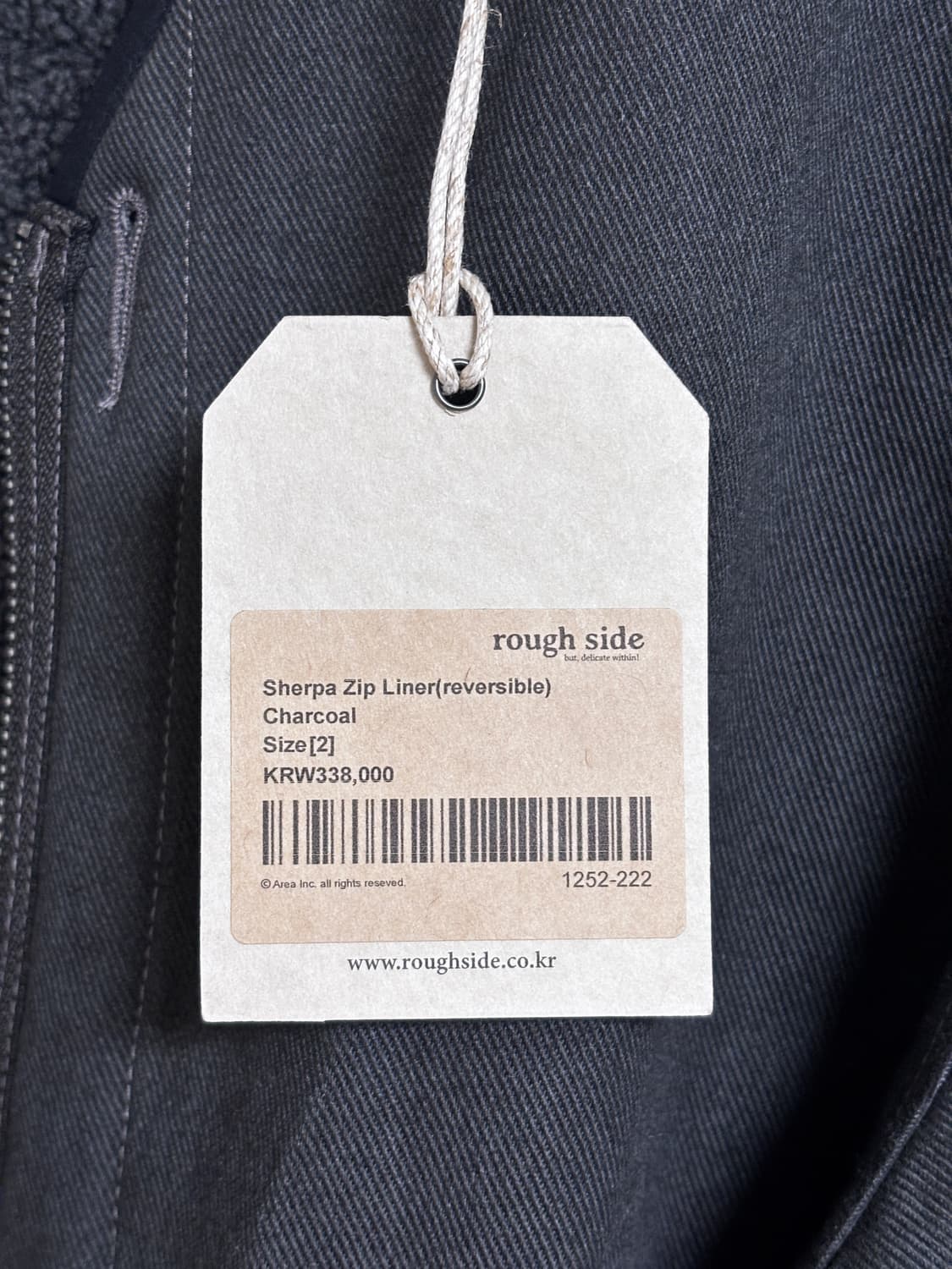 러프사이드 쉐르파 라이너 차콜 2사이즈 상품이미지3