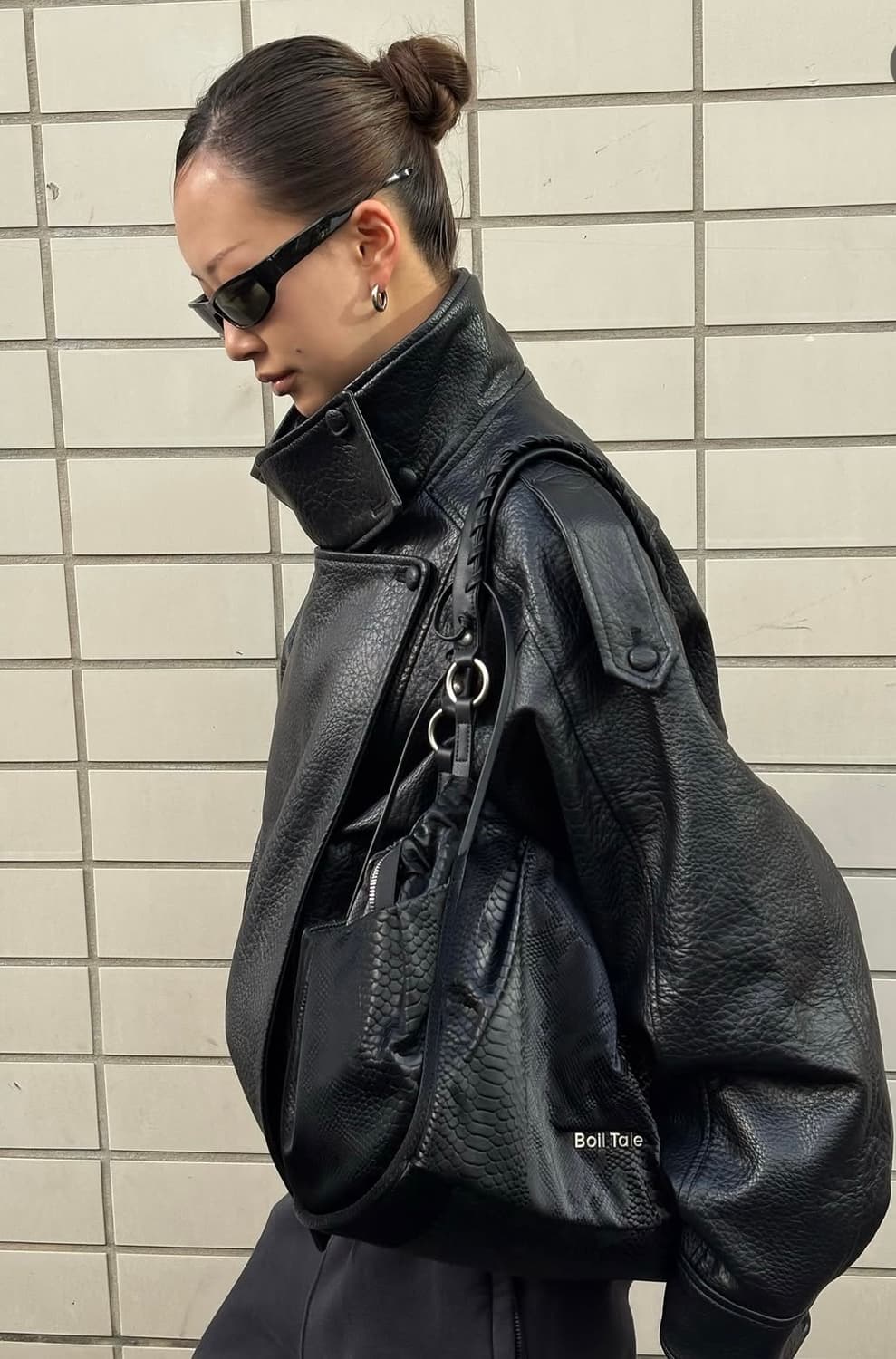 새상품택O) 자라 레더 자켓 점퍼 zara 생로랑 상품이미지9