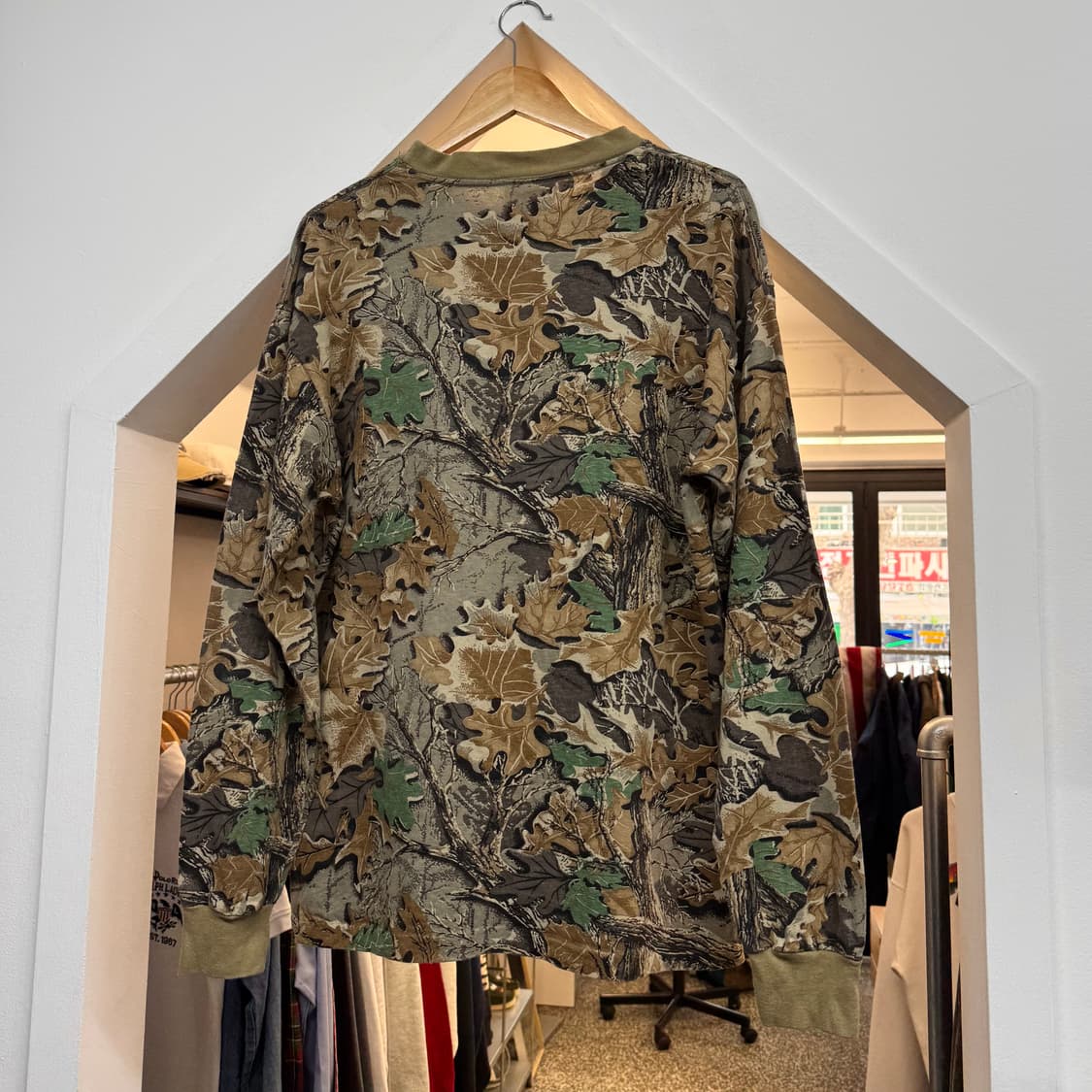 90s HIGH PEAK 리얼트리 롱슬리브 티셔츠 made in USA  상품이미지4