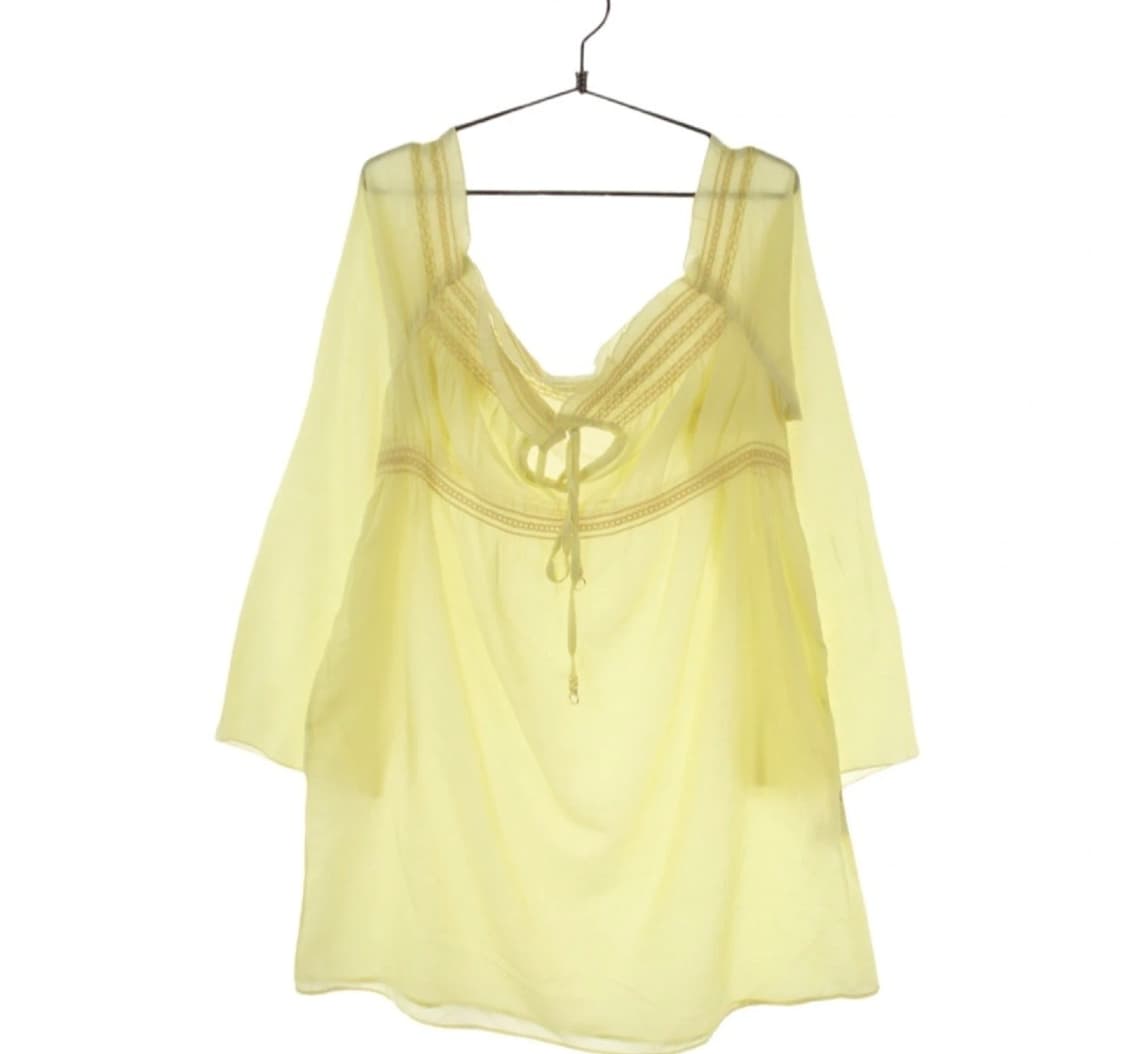 빈티지 노랑 원피스L 상품이미지1