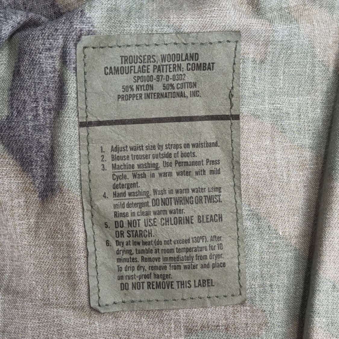 90s 미군 우드랜드 BDU 팬츠 M-R 상품이미지4