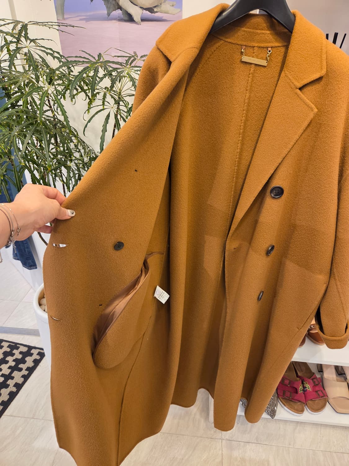 시스템 캐시미어 블랜딩 더블 코트 상품이미지6