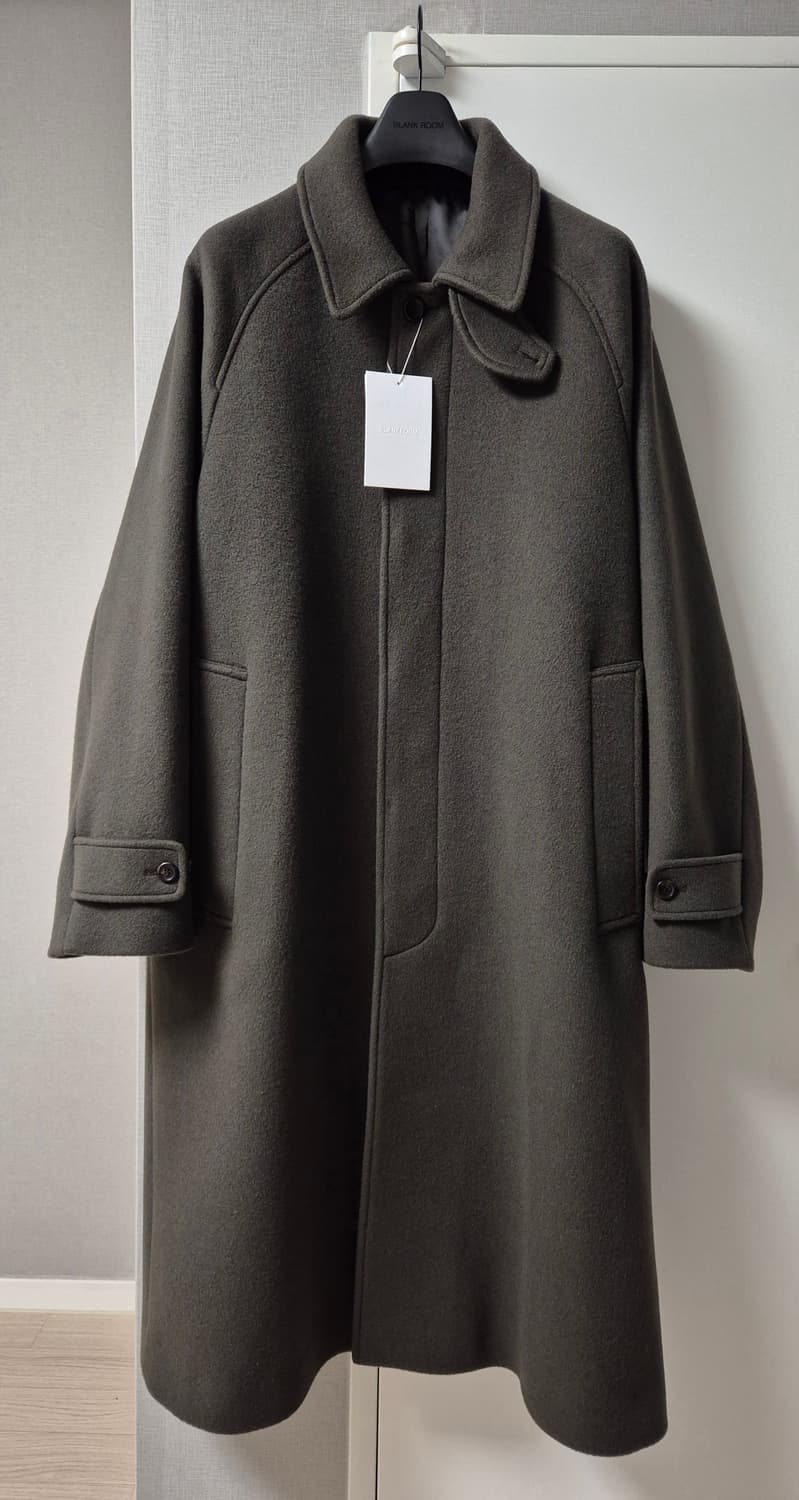 블랭크룸 / 24AW 스탠다드 발마칸 울 코트(차콜 브라운) / 3 상품이미지3