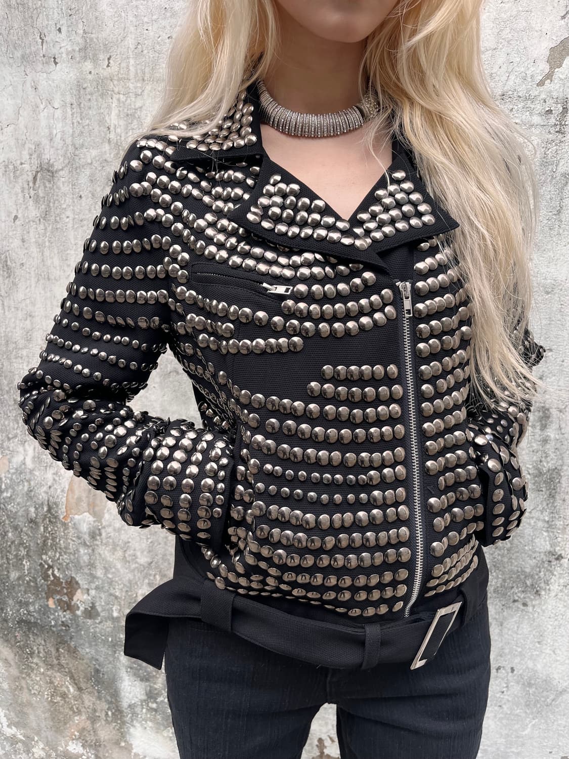 JS. Newyork 락시크 스터드 라이더 자켓 상품이미지1