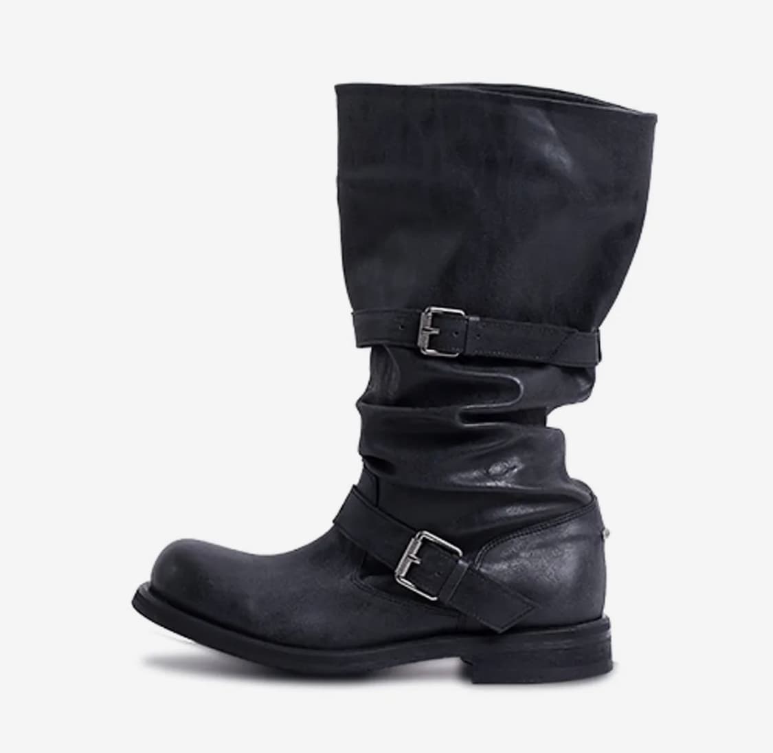 네거티브쓰리_Slouchy Long Boot_Washed Black 상품이미지1