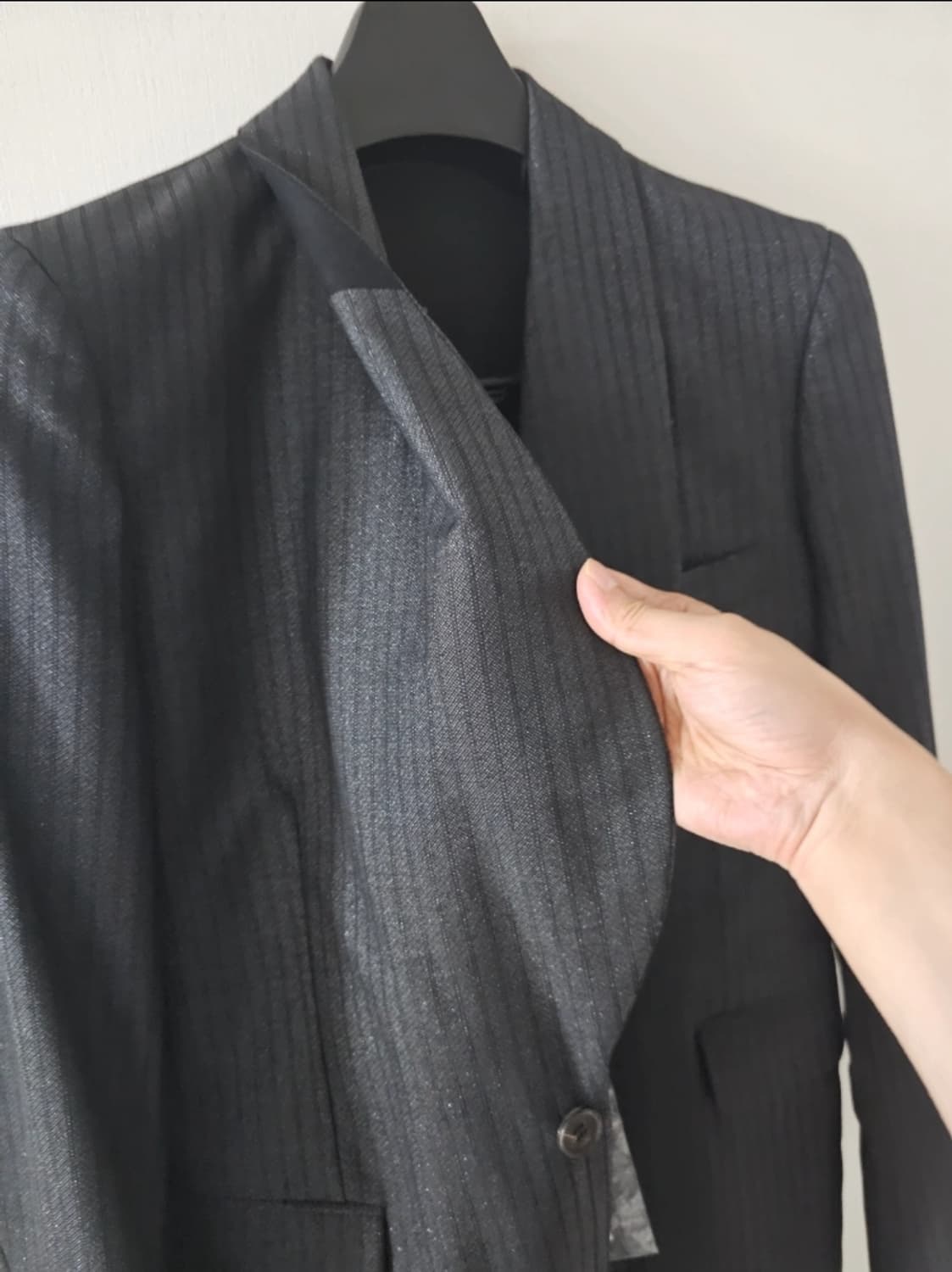 꼼데가르송옴므 숄칼라 팰트 코트(S/95~100) 상품이미지2