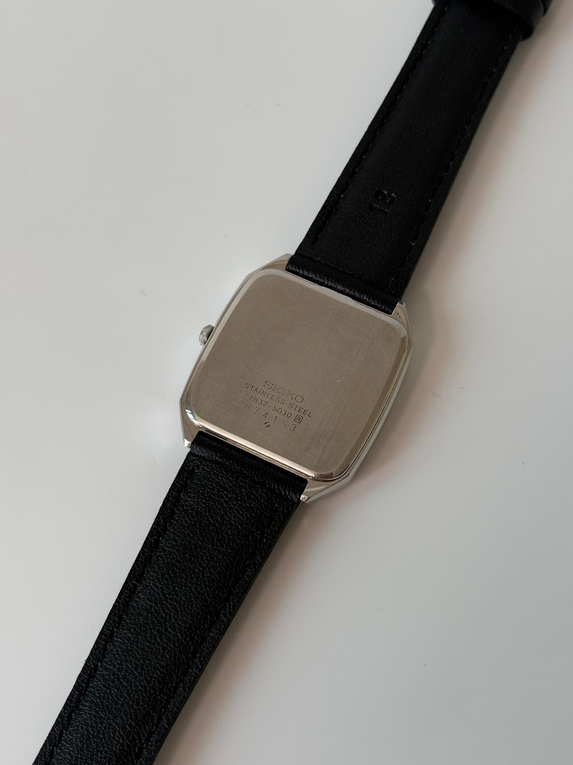 1980s Emblem Silver Square Quartz 상품이미지7