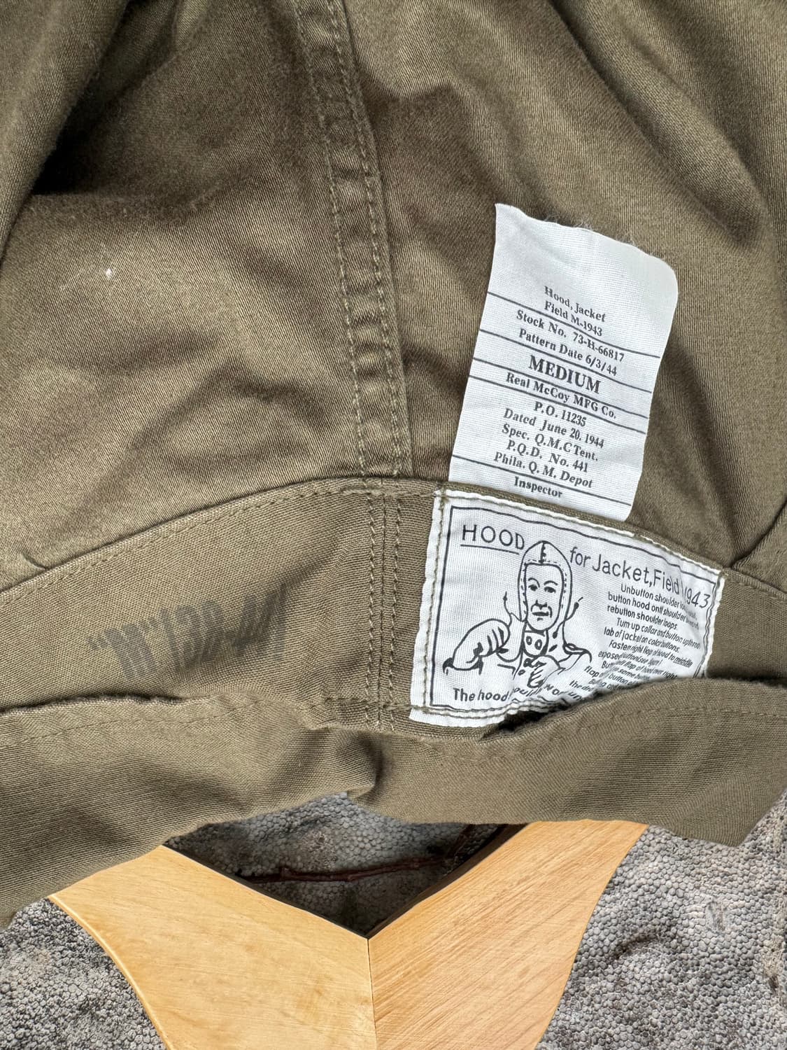 리얼멕코이 m-1943 m43 필드 자켓 미군 상품이미지8
