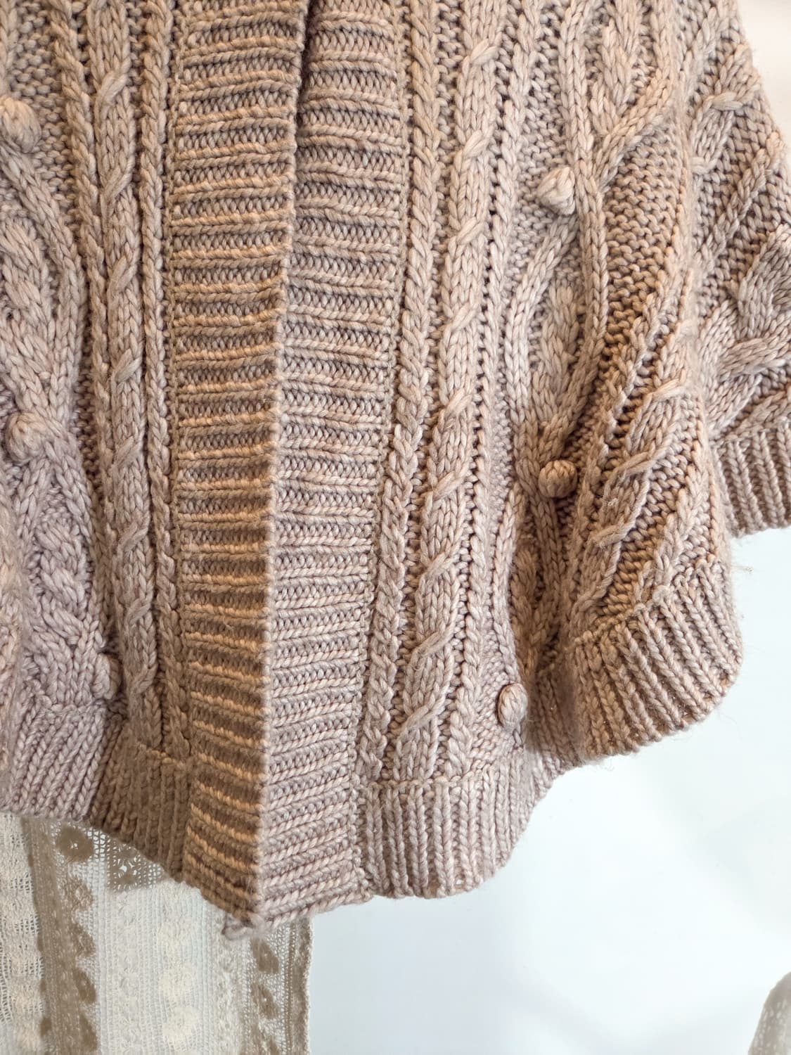 earth music 원버튼 케이프 가디건 상품이미지3