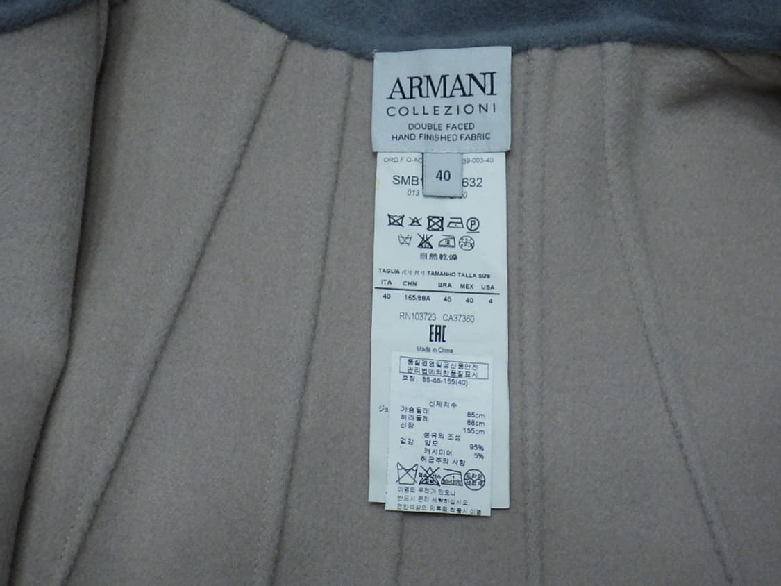 (85) 아르마니꼴레지오니 울 캐시미어 판초 숏자켓 상품이미지7