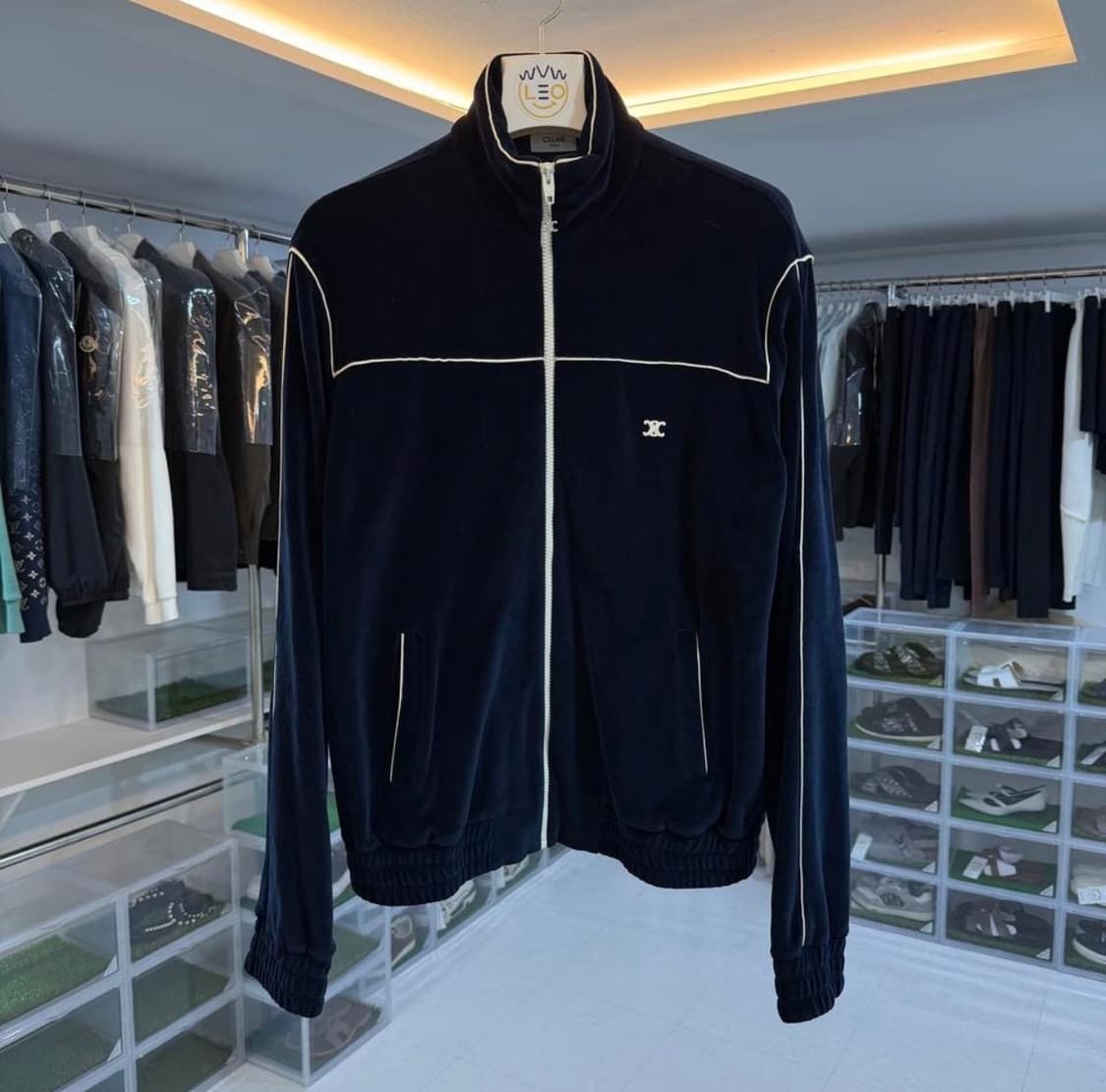 [리오브전포점] 셀린느 트리오페 벨루어 트랙 벨벳 집업 상품이미지1