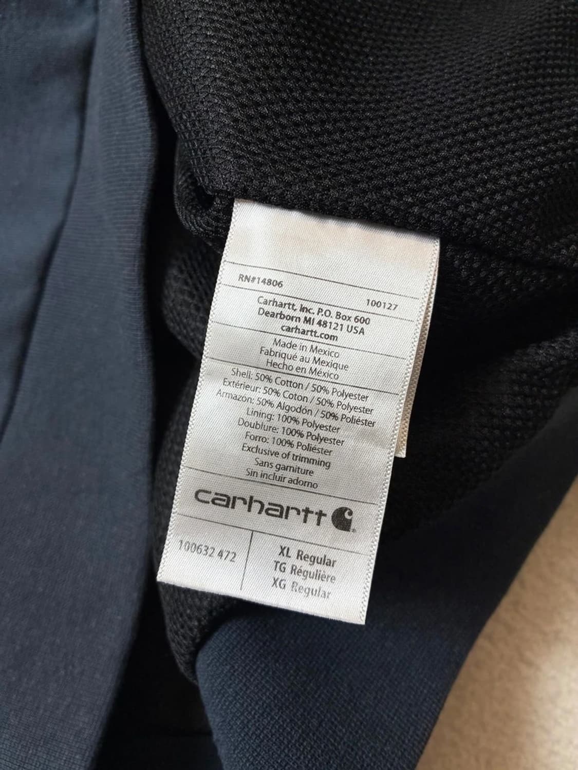 칼하트 레인디펜더 워크웨어 후드 집업 PN7881 상품이미지7