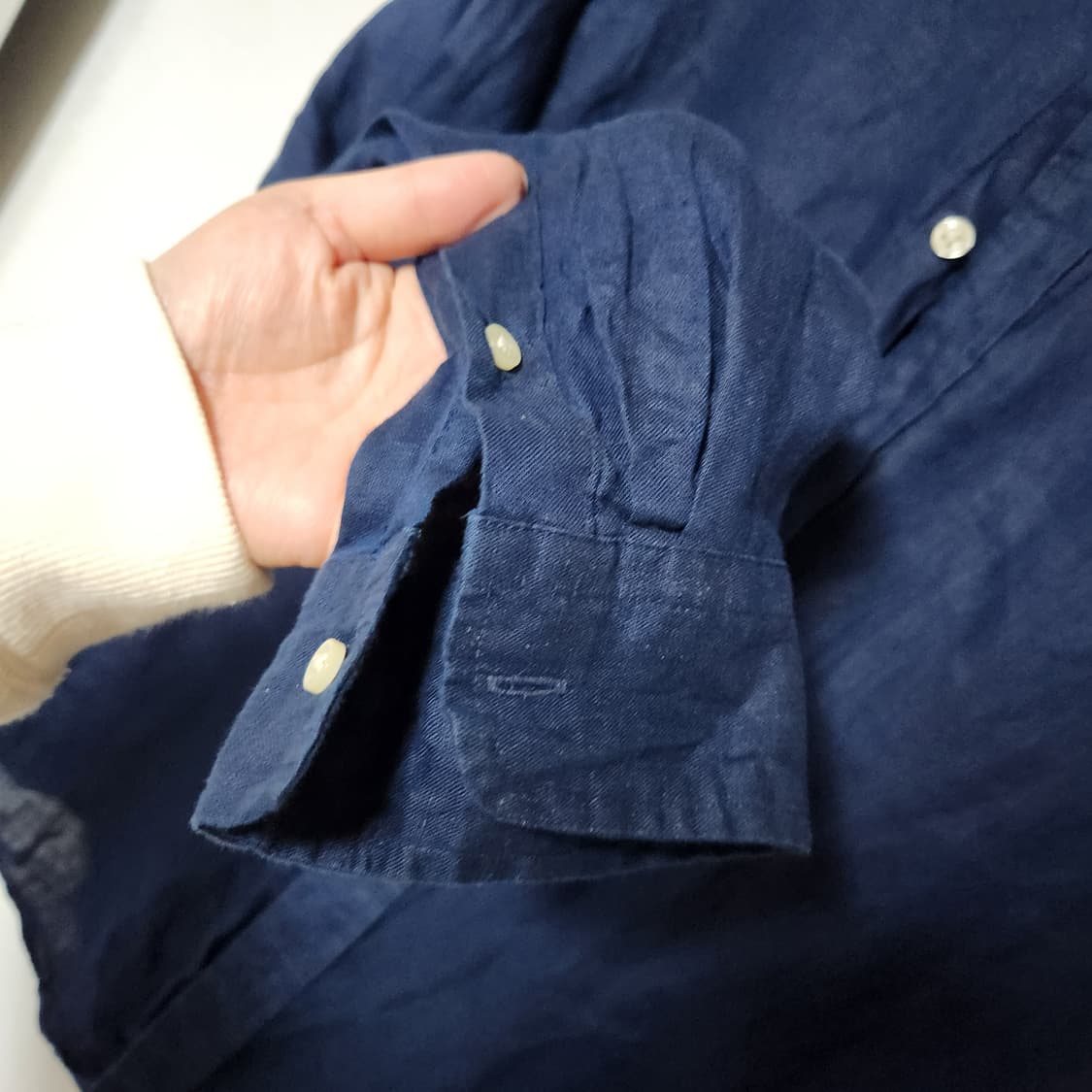 폴로랄프로렌 린넨 셔츠 남L 상품이미지4