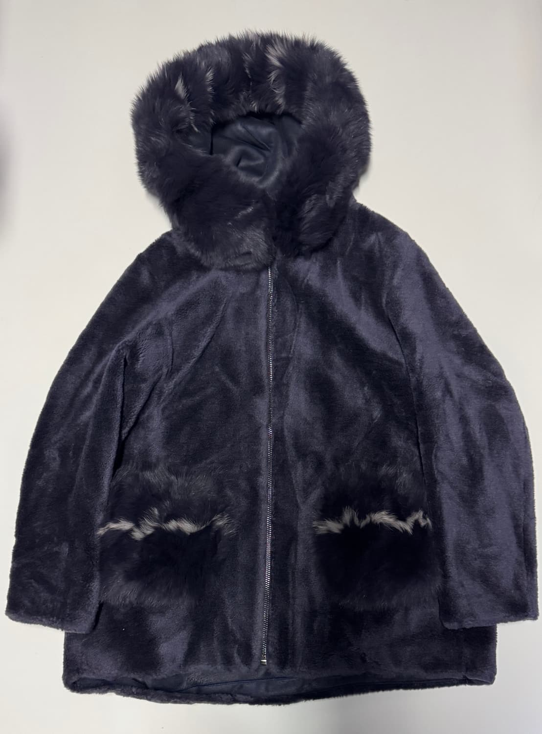 여성 A&D 아뜰리에 사가퍼 천연 양모 폭스 코트 88 상품이미지1