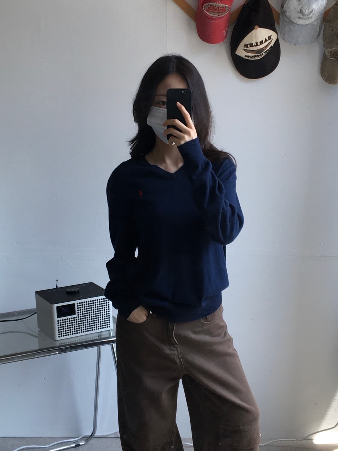 폴로 랄프로렌 피마코튼 브이넥 니트 상품이미지1