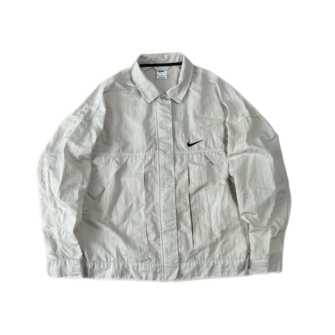 나이키 올드스쿨 나일론 바람막이 백로고 바스락 자켓 그 상품이미지2