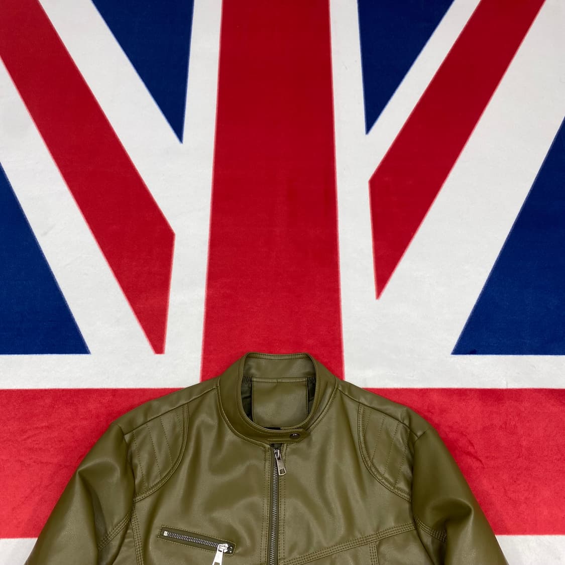 빈티지 레더 바이커자켓 실측 XL  상품이미지2