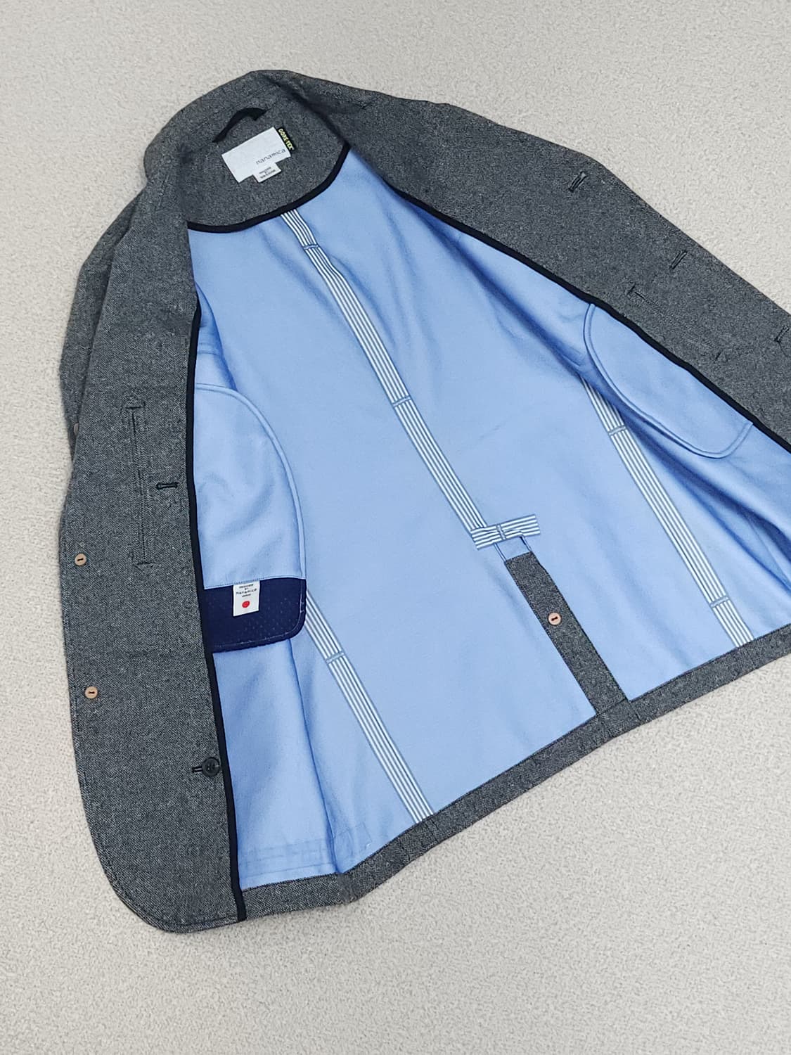 (M)NANAMICA 고어텍스 필드 자켓 그레이 울혼방 상품이미지7