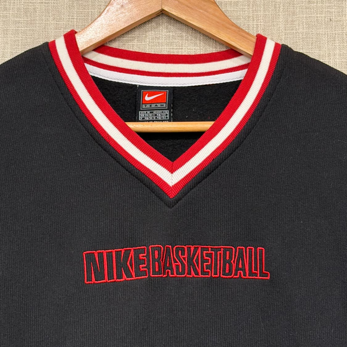 나이키 농구 바스킷볼 브이넥 맨투맨 M 블랙 상품이미지2